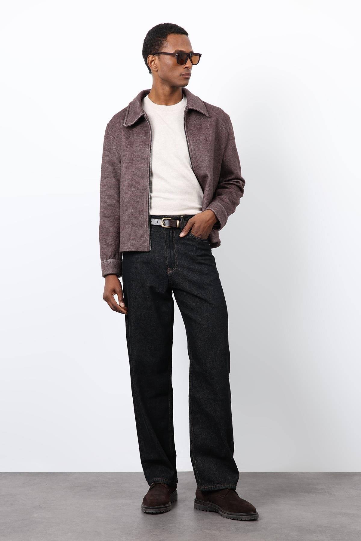 Antioch Açık Vizon Yün Karışımlı Erkek Ceket