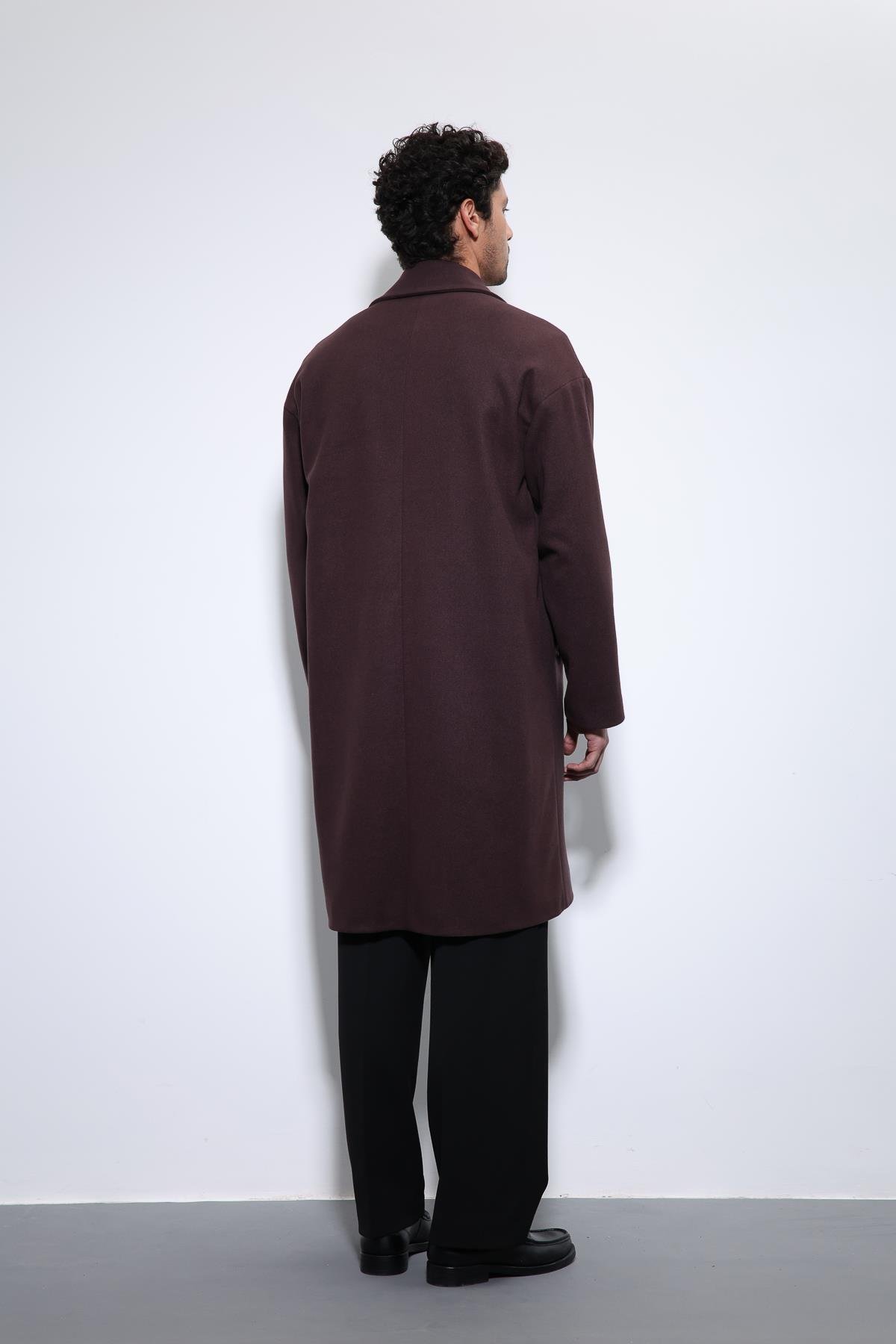 Oversize Double Breasted Men's Coat