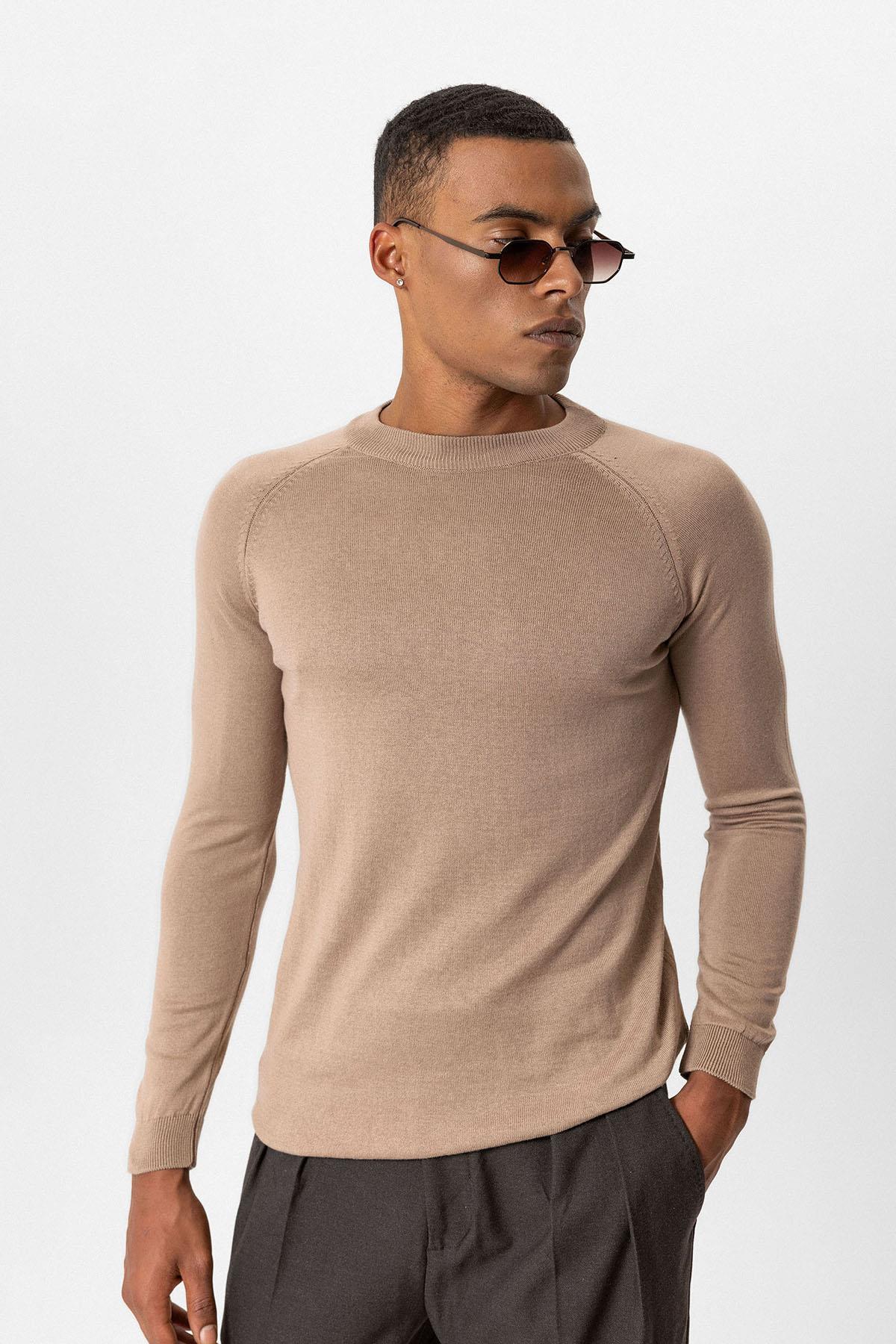 Crew Neck Slim Fit Knitwear Sweater
