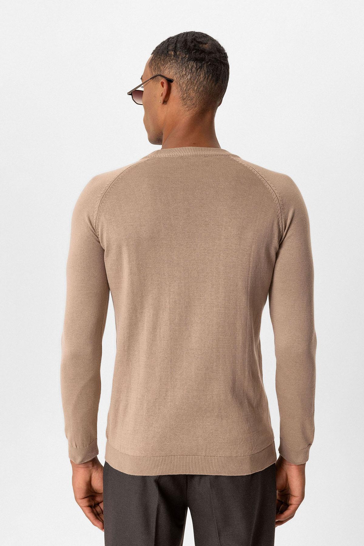 Crew Neck Slim Fit Knitwear Sweater