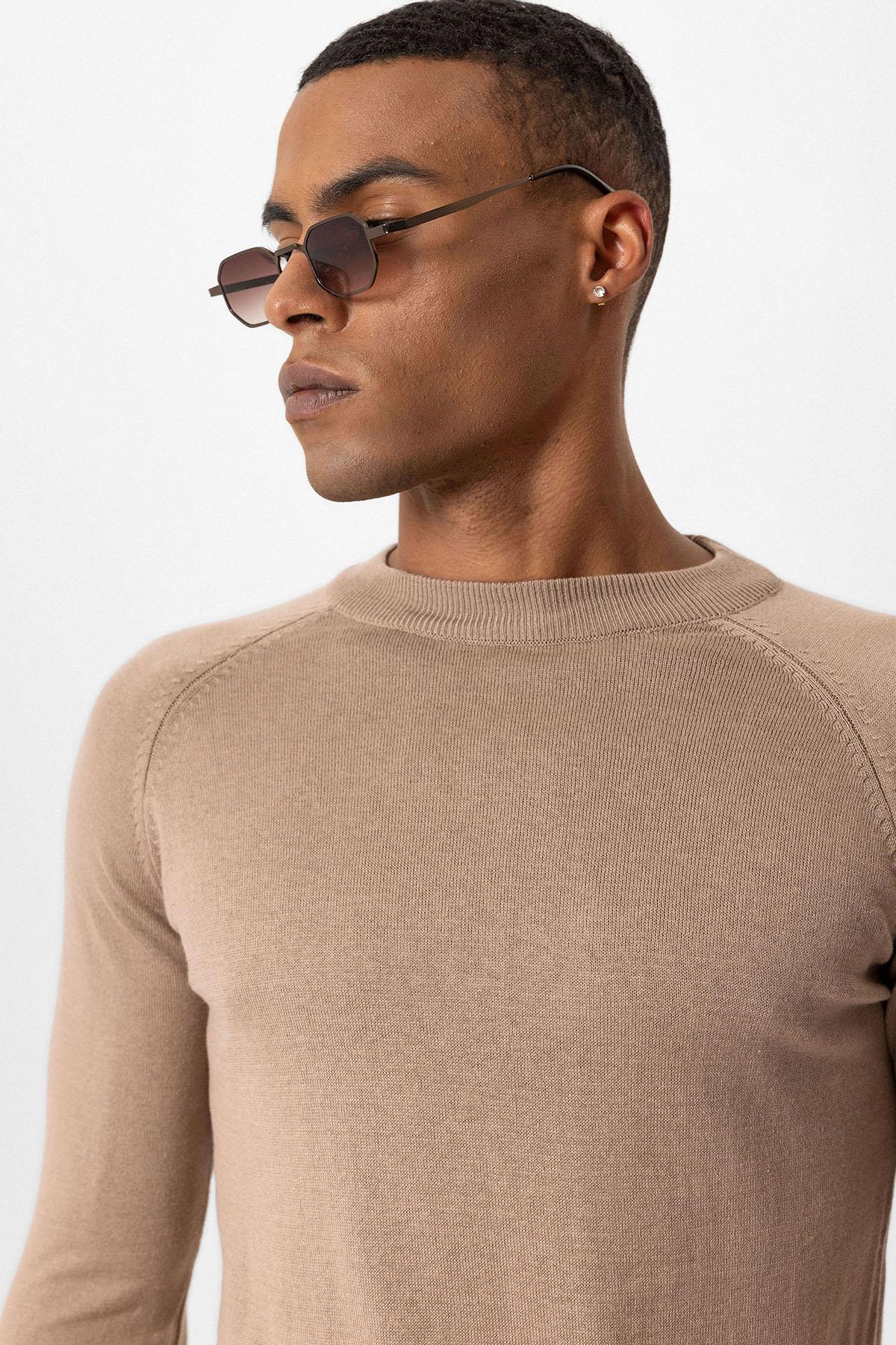 Crew Neck Slim Fit Knitwear Sweater