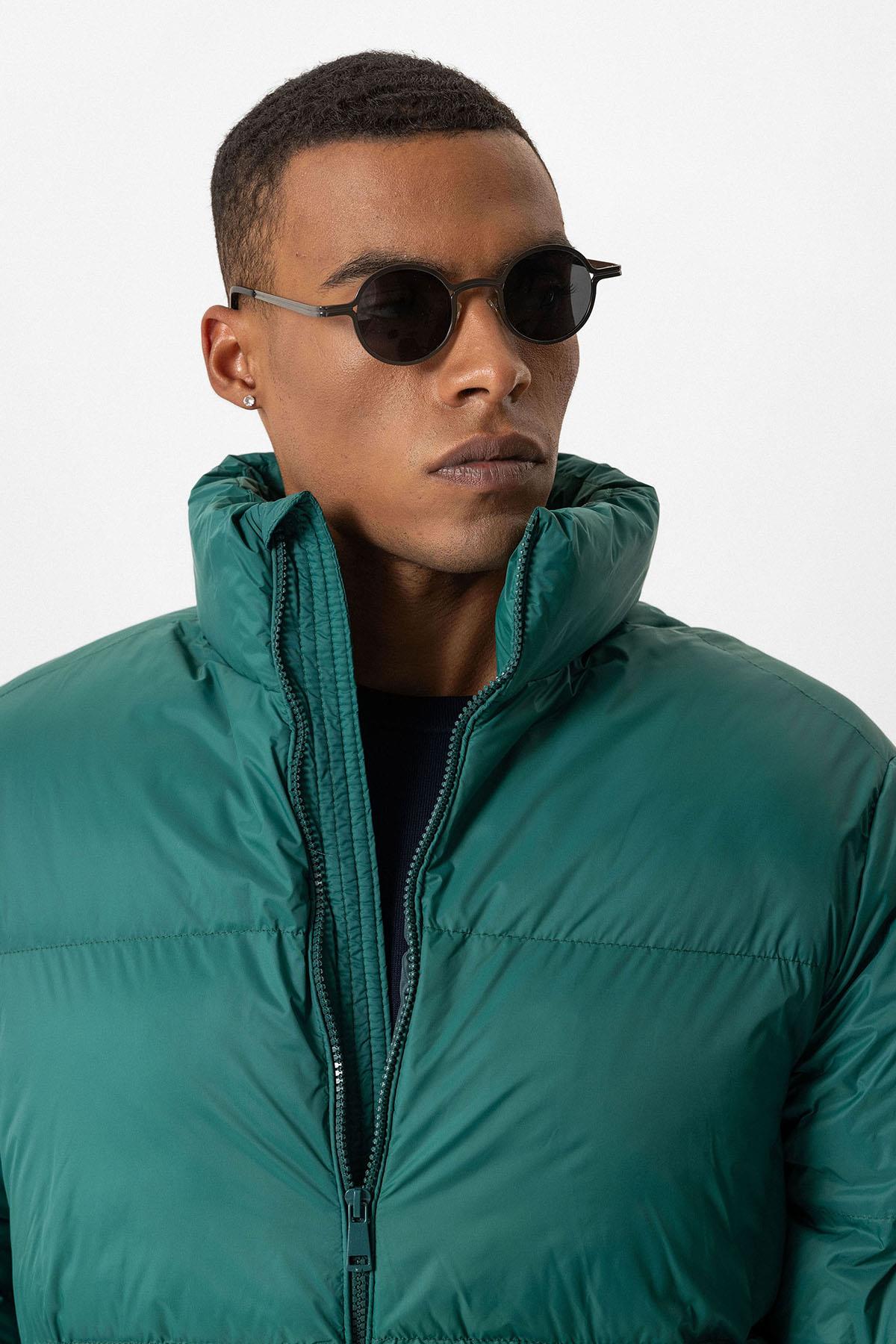 Vertical Collar Rubber Inflatable Coat