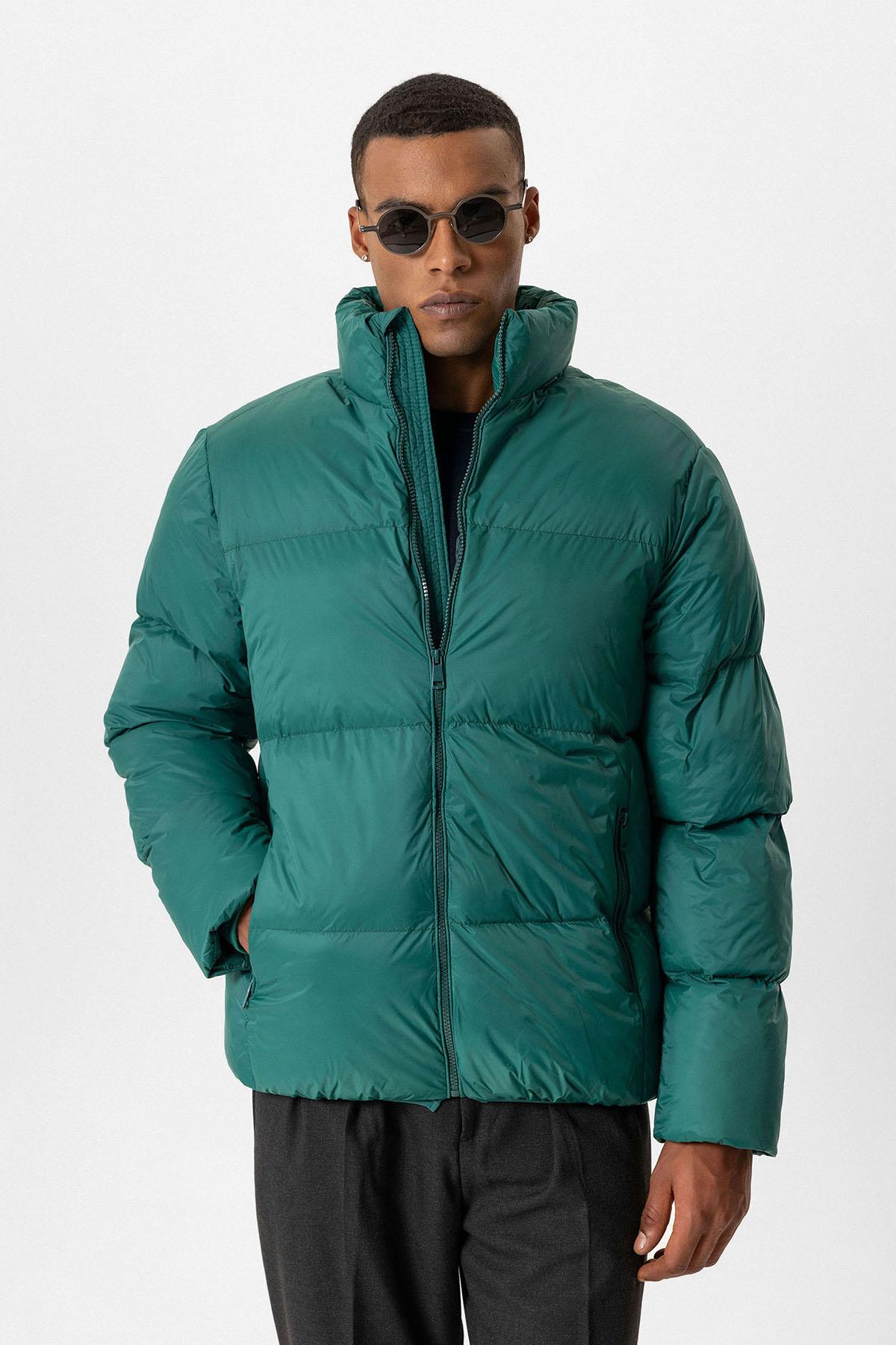 Vertical Collar Rubber Inflatable Coat