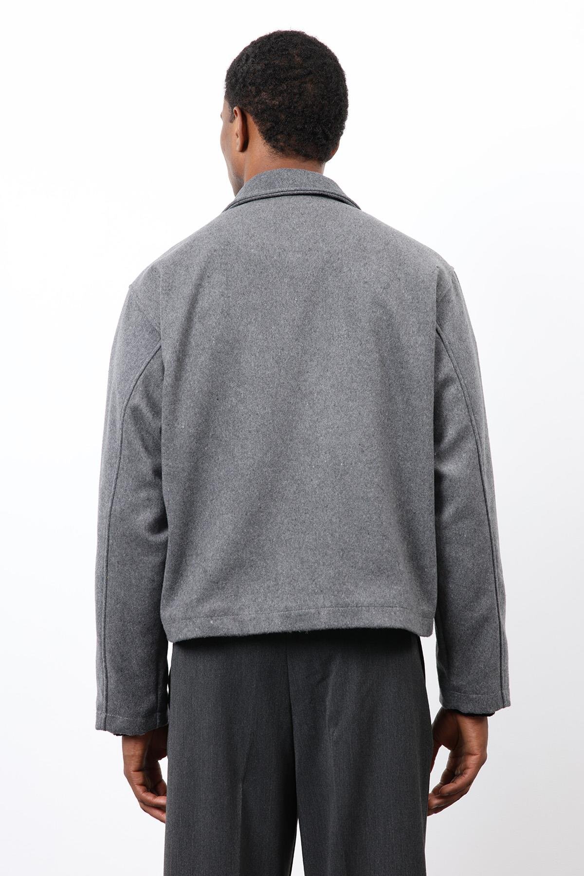 Antioch Antrasit Regular Fit Dokulu Erkek Mont