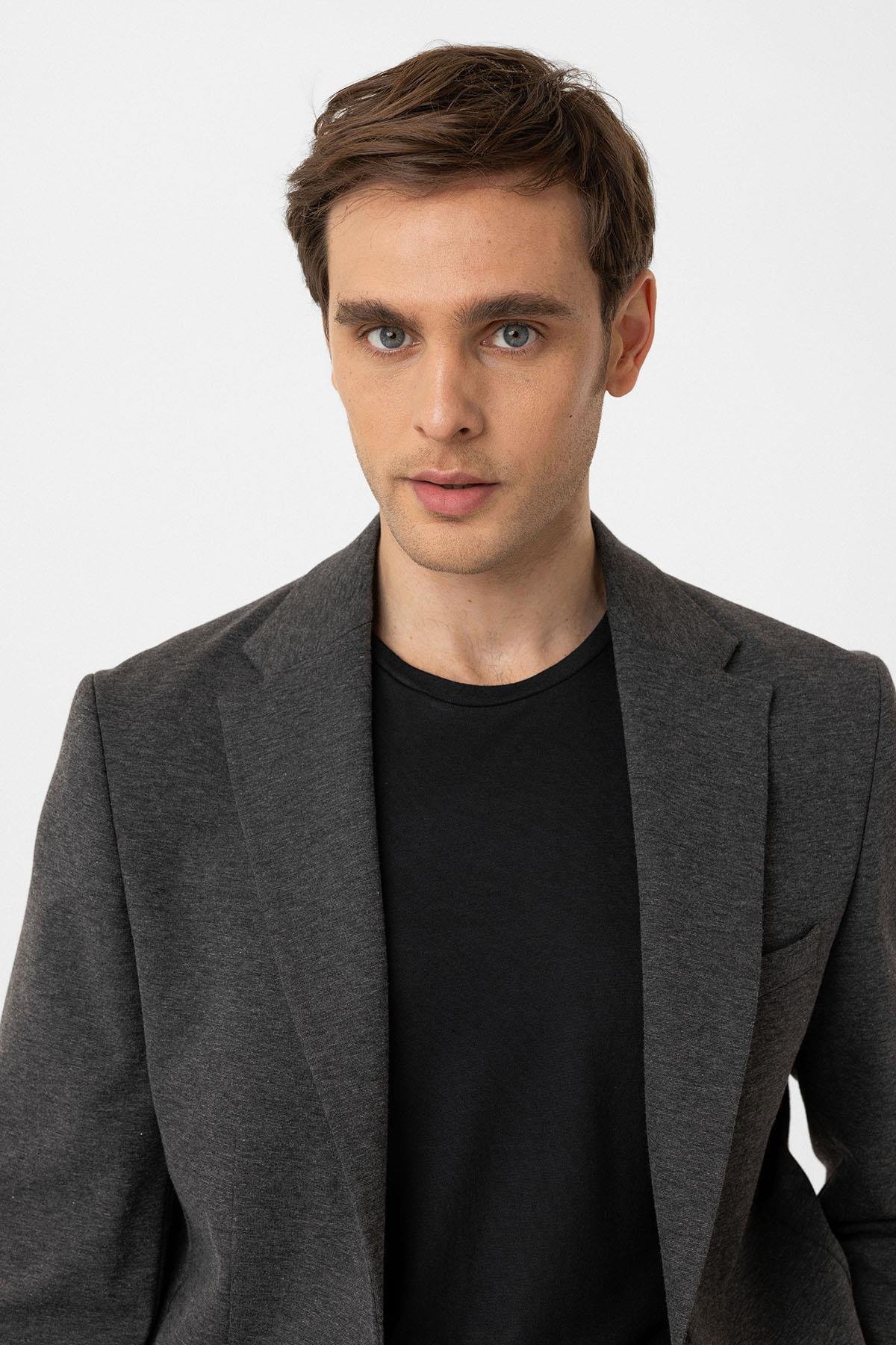 Antioch Antrasit Slim Fit Comfort Erkek Takım