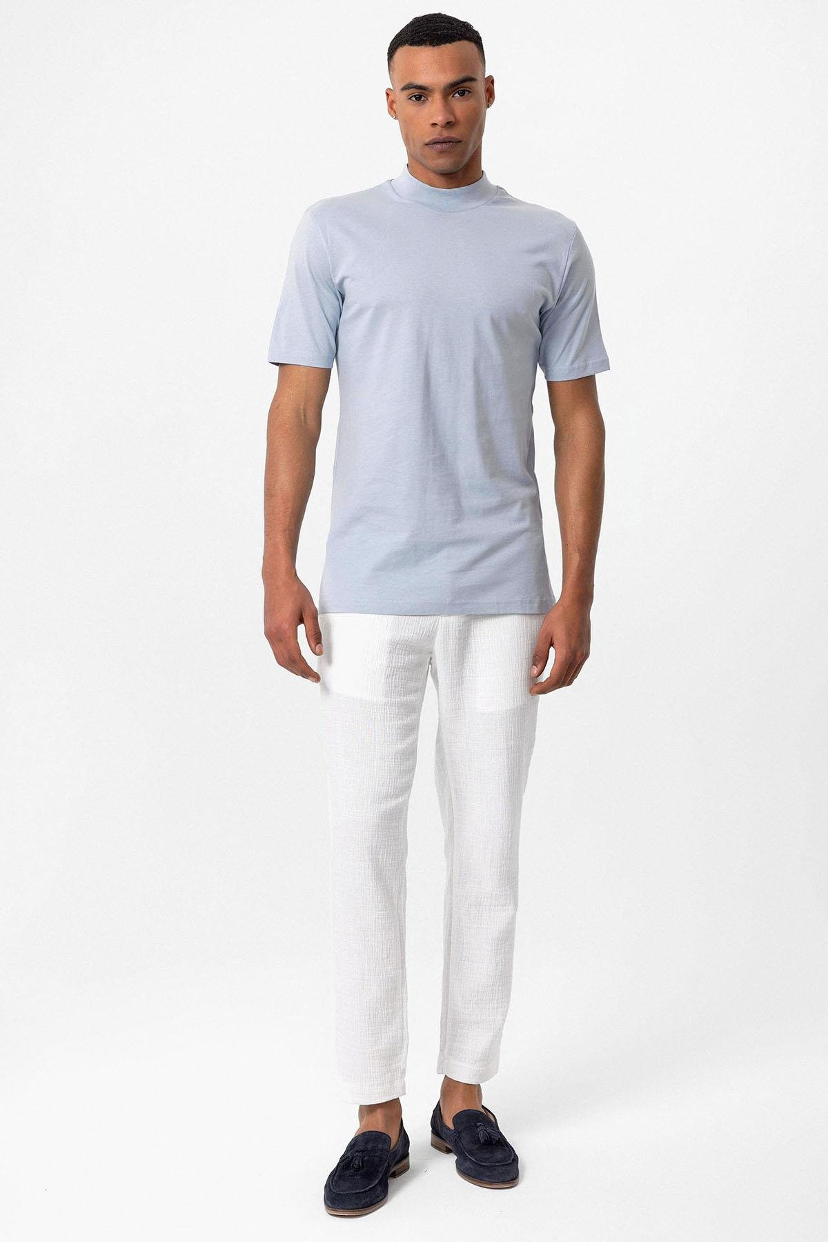 Antioch Bebe Mavi Slim Fit Basic T-Shirt
