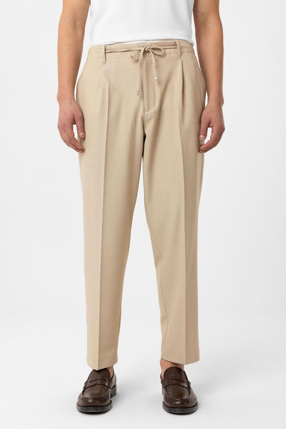 Antioch Bej Jogger Relaxed Fit  Erkek Pantolon