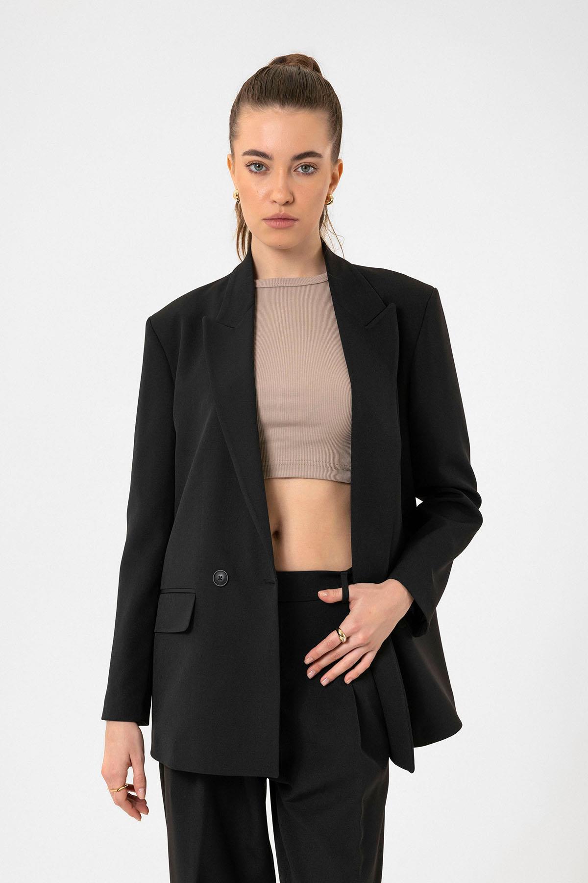 Antioch Bej Kadın Fitilli Crop Atlet