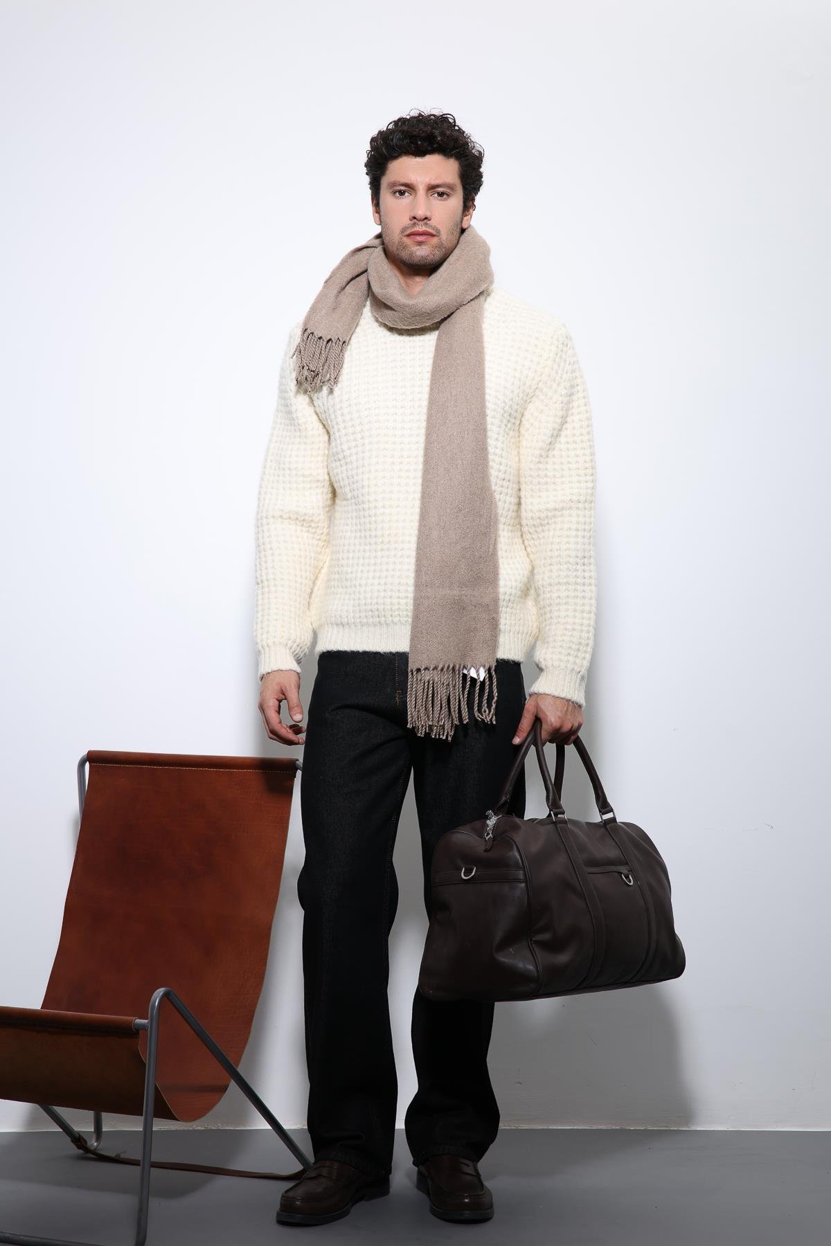 Antioch Bej Örme Dokulu Erkek Kazak