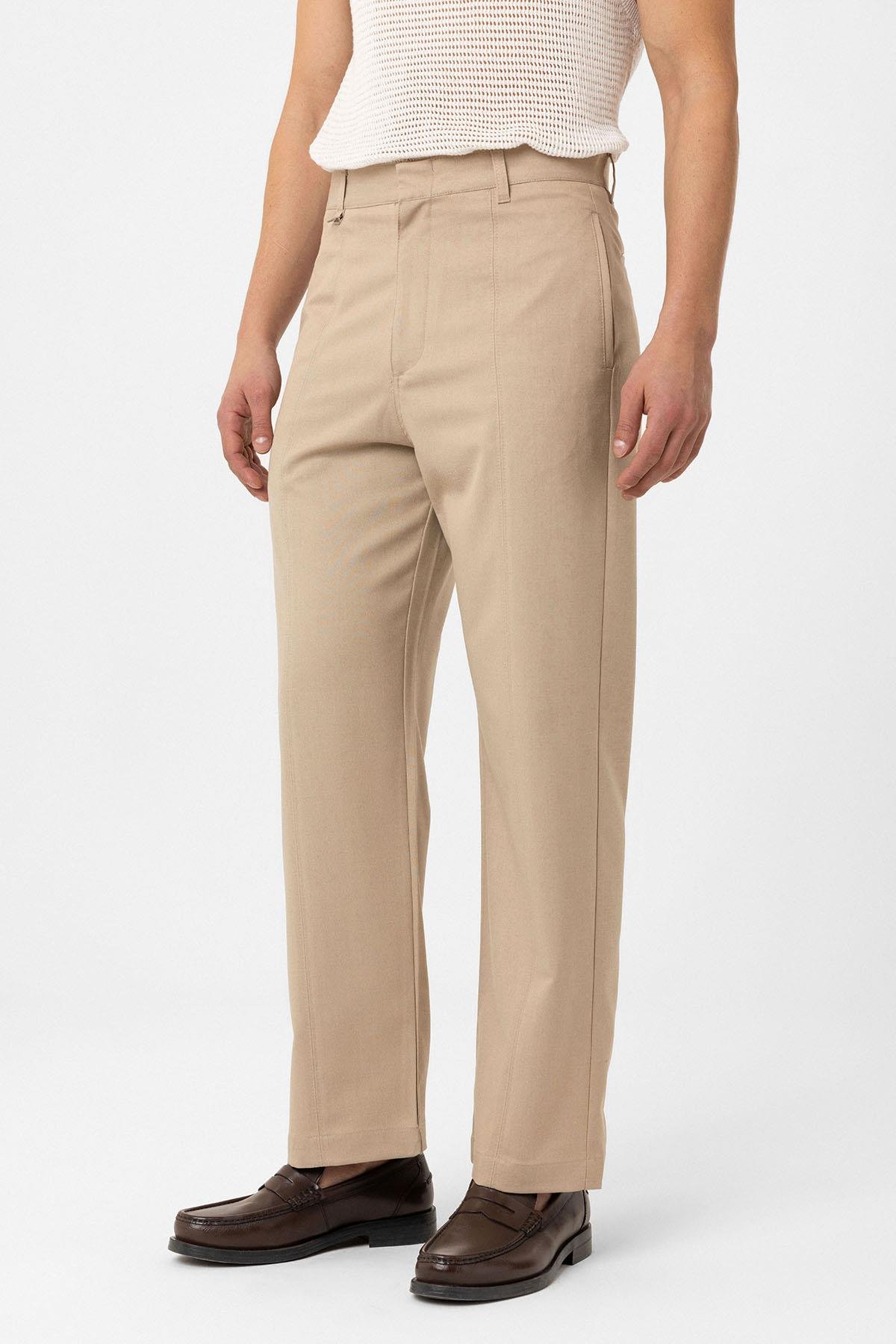 Antioch Bej Straight Fit Erkek Pantolon