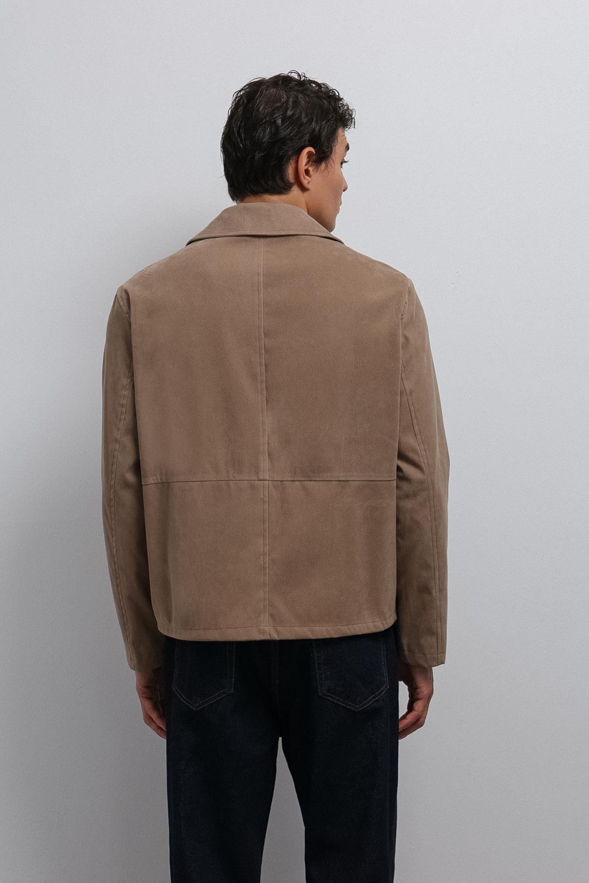 Antioch Bej Süet Erkek Klasik Ceket