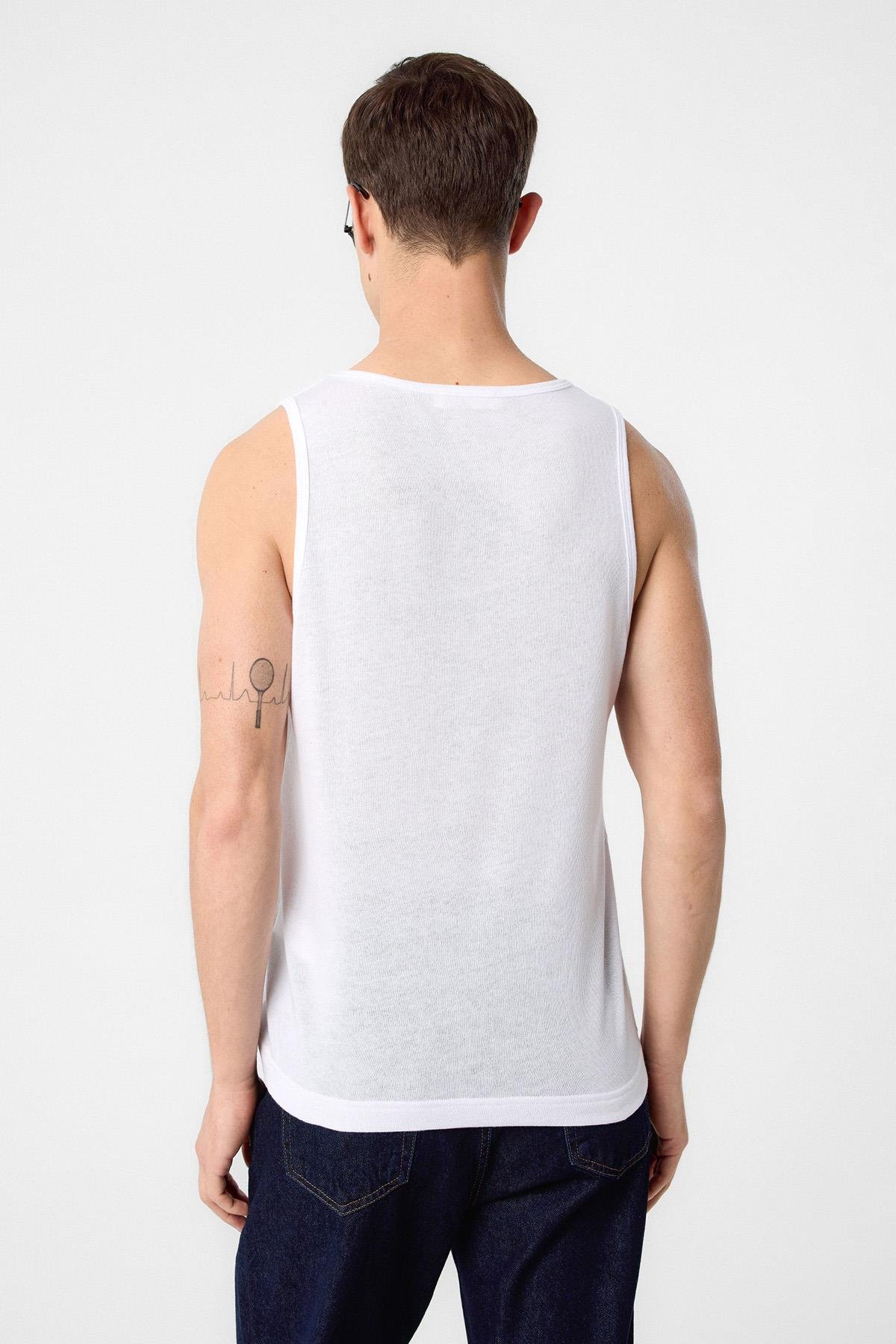 Antioch Beyaz Basic Erkek Atlet