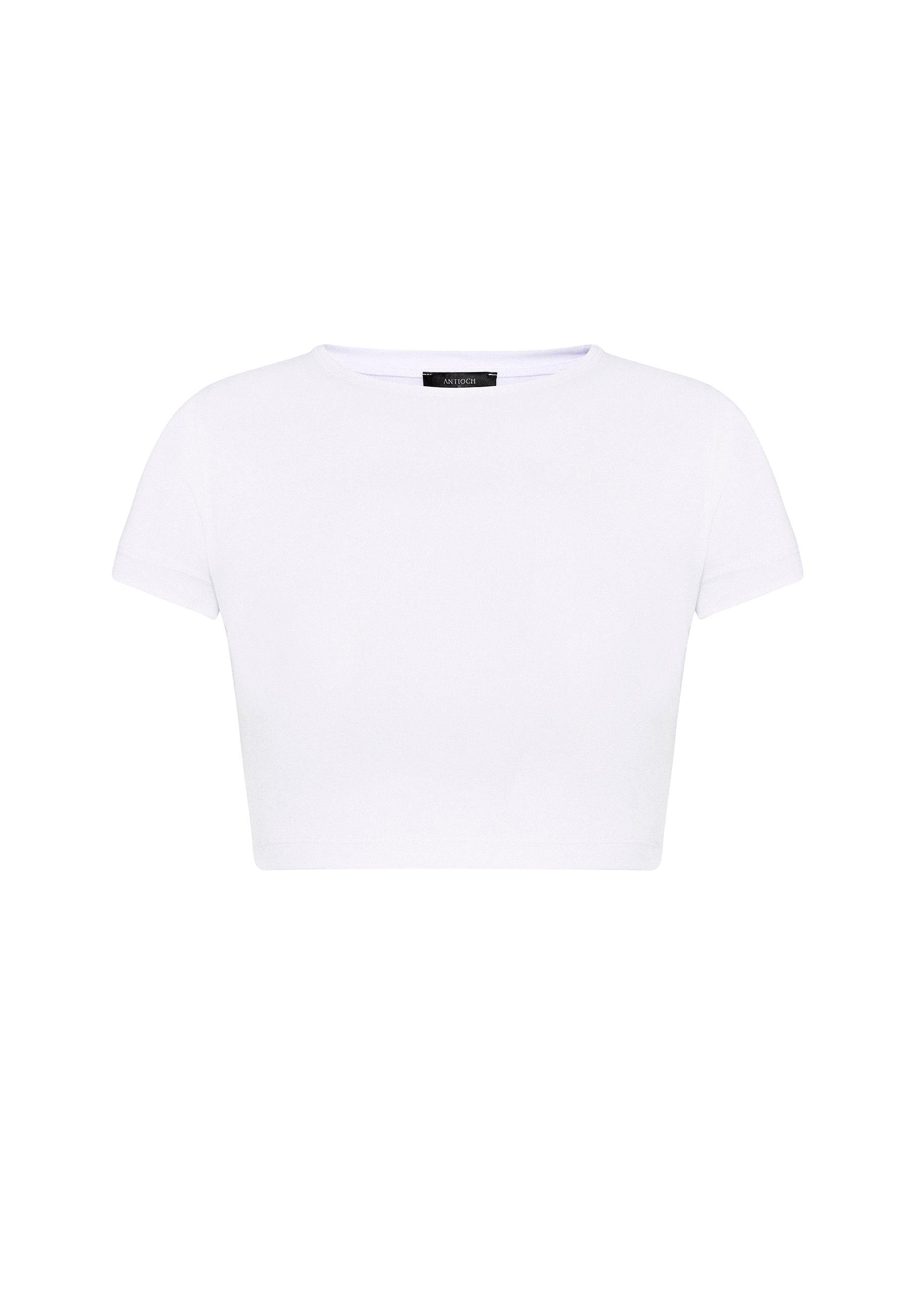 Antioch Beyaz Crop Kadın T-Shirt