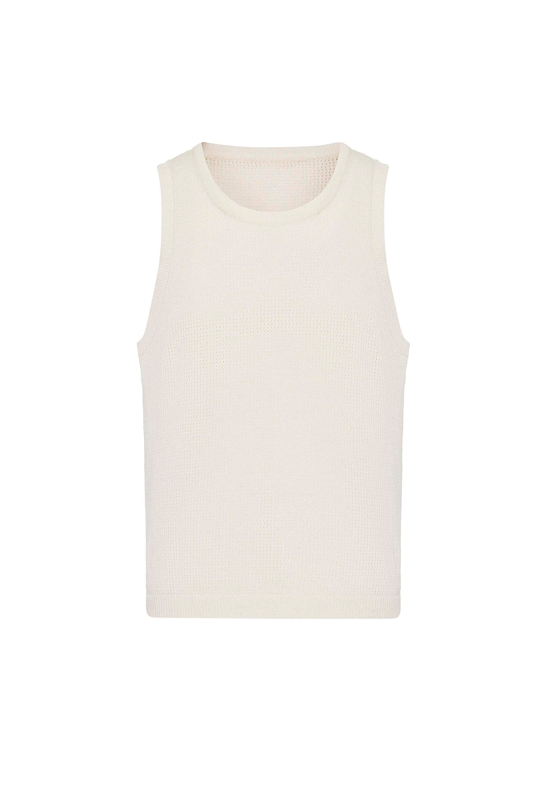 Antioch Beyaz Örme Dokulu Erkek Atlet