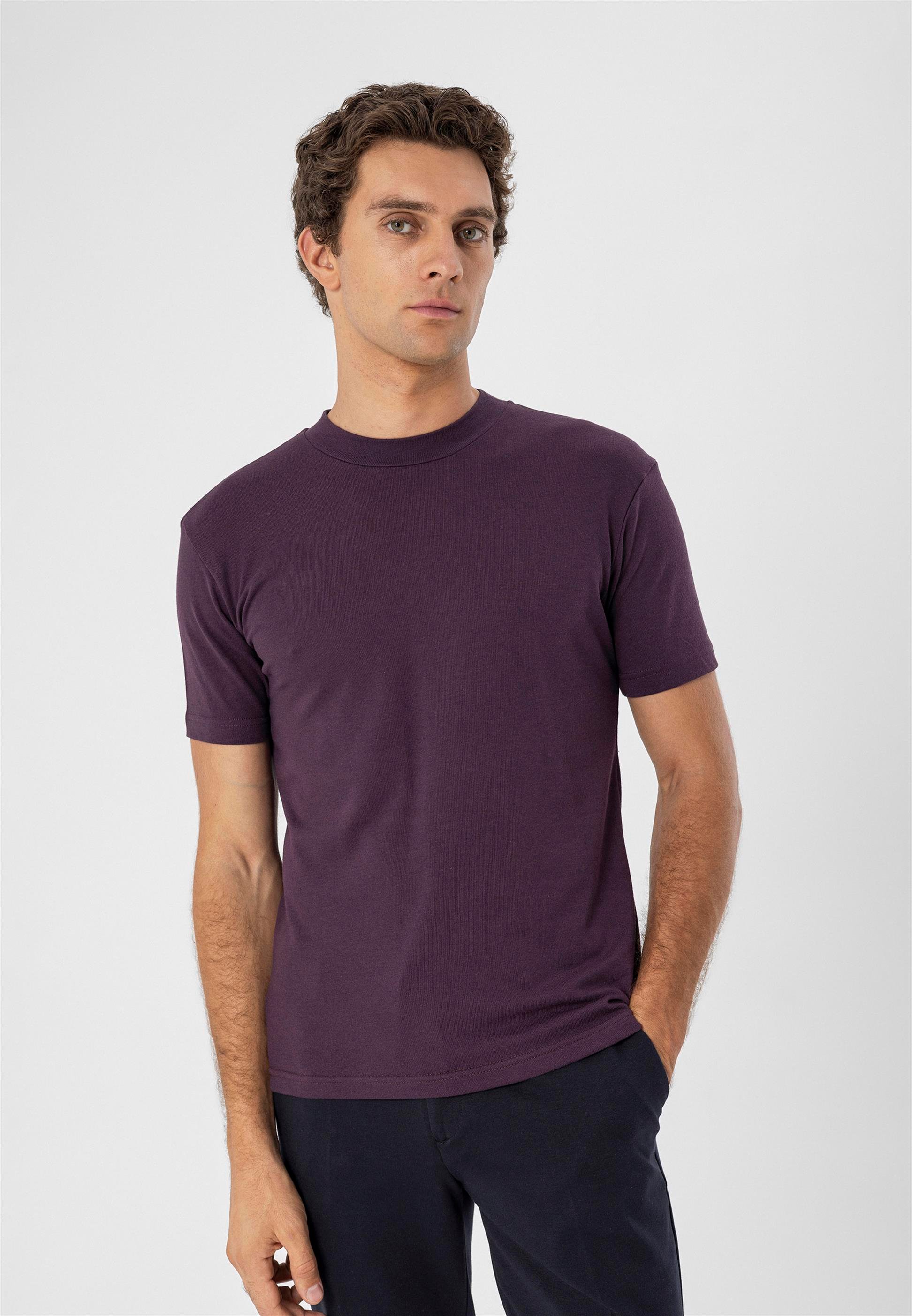 Antioch Mürdüm Bisiklet Yaka Slim Fit T-Shirt