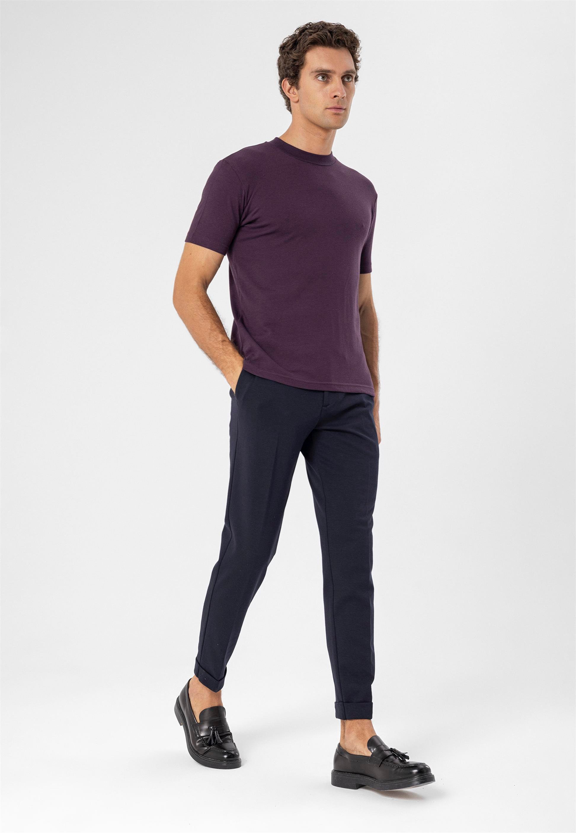 Antioch Mürdüm Bisiklet Yaka Slim Fit T-Shirt