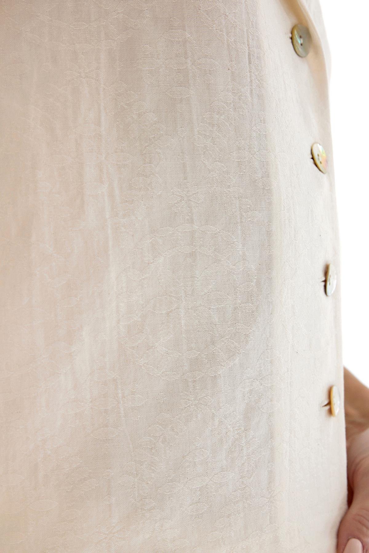 Antioch Ekru Gömlek Şort Kadın Takım