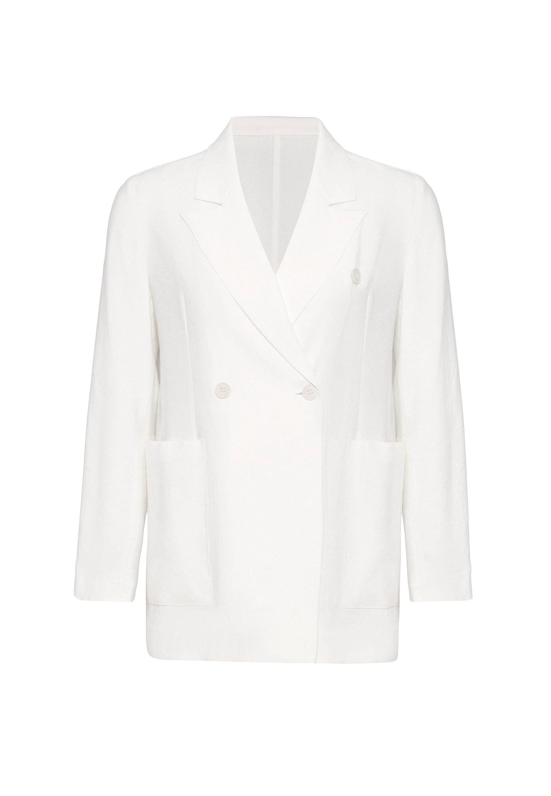 Antioch Ekru Kruvaze Kadın Blazer Ceket