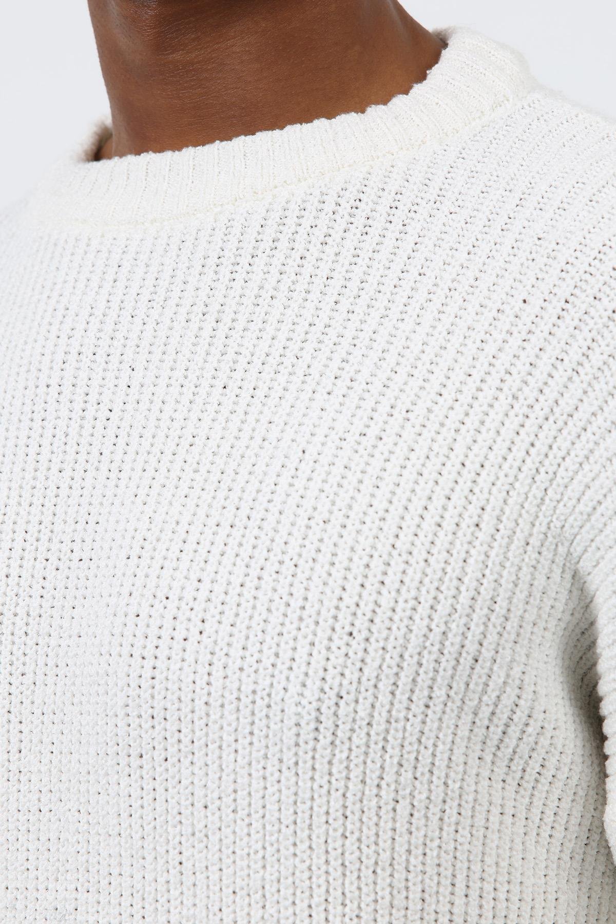 Antioch Ekru Örme Triko Erkek Kazak