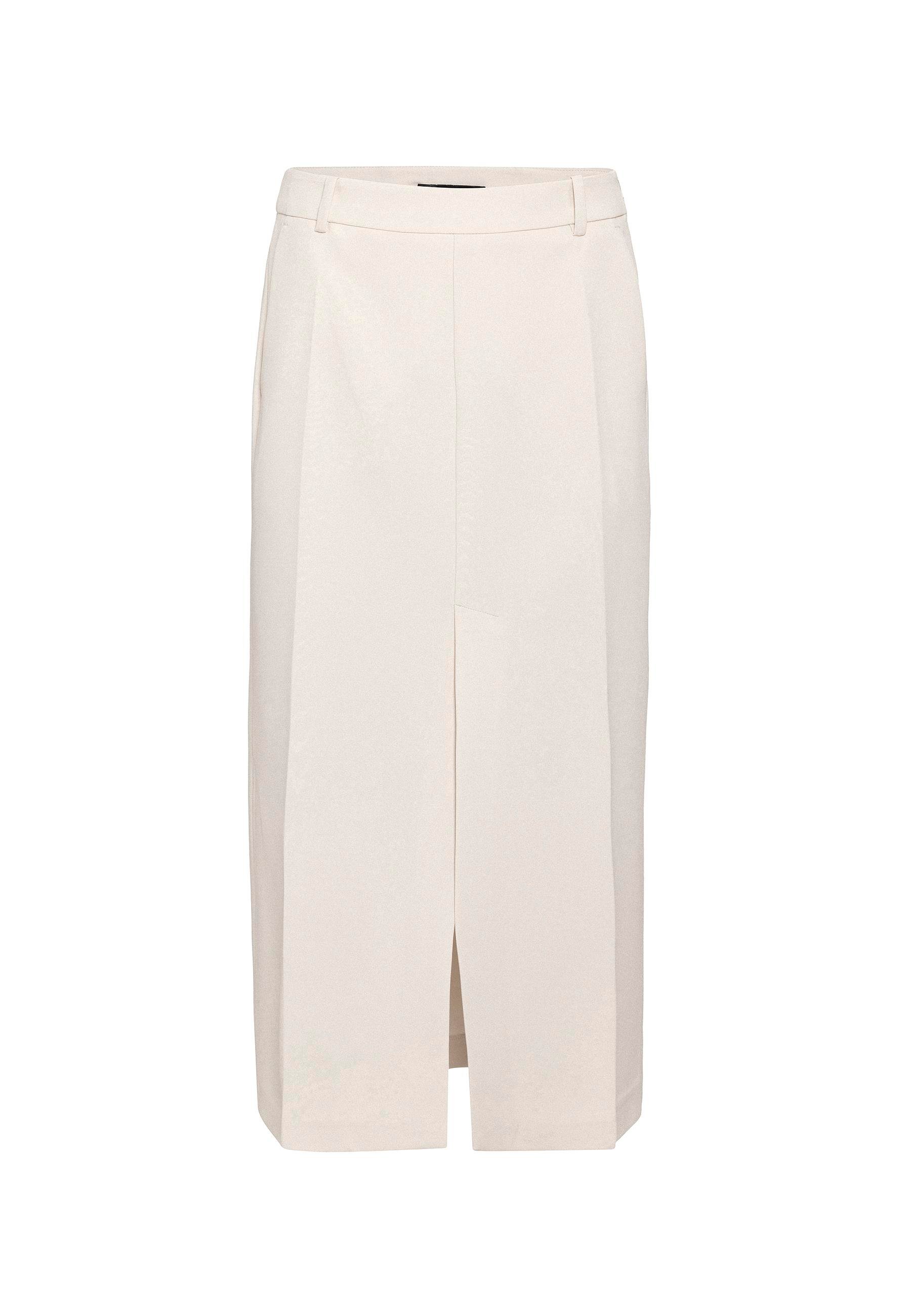 Antioch Ekru Yırtmaçlı Kadın Kalem Etek