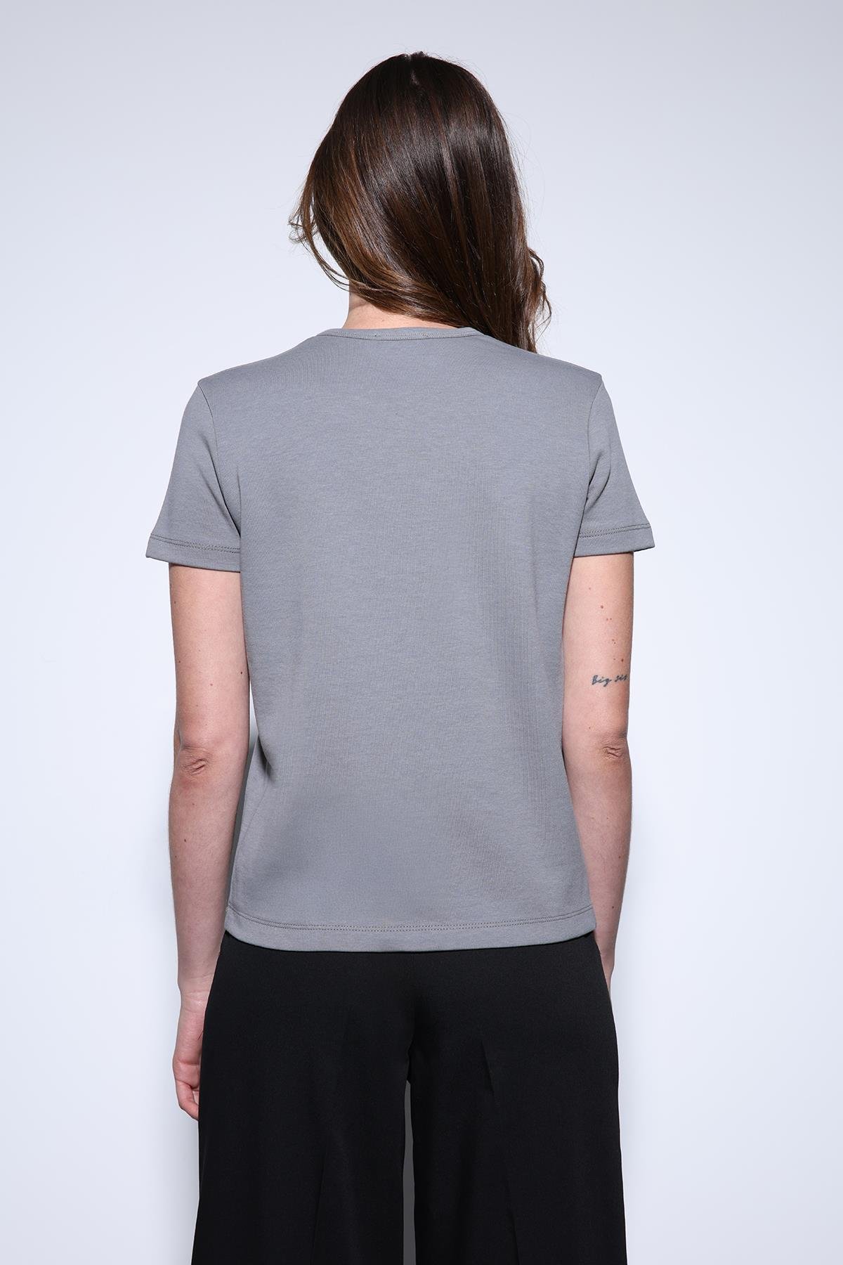 Antioch Füme Basic Kadın T-Shirt