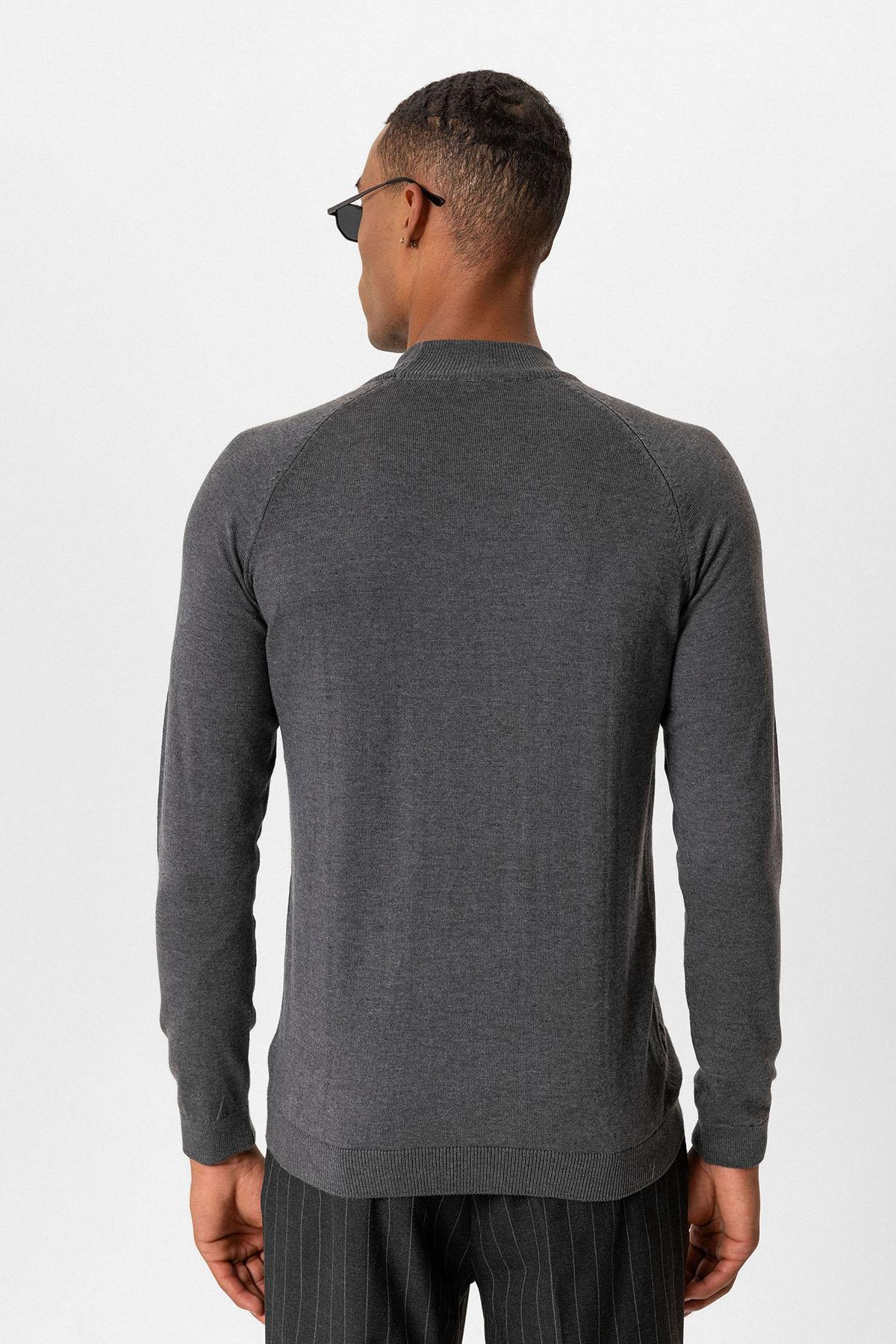 Antioch Füme Yarım Boğazlı Erkek Triko