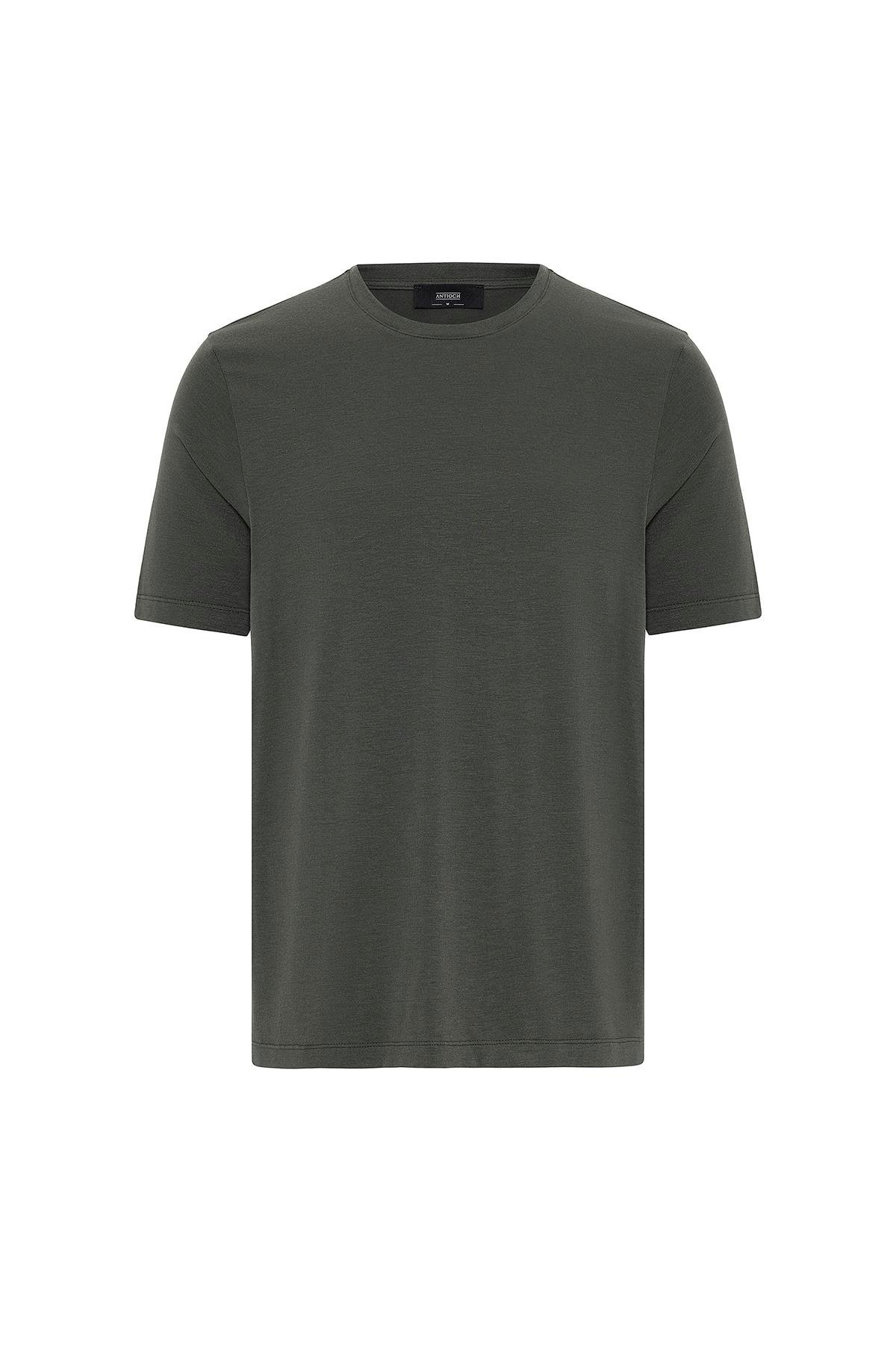 Antioch Haki Regular Fit Basic Erkek T-Shirt