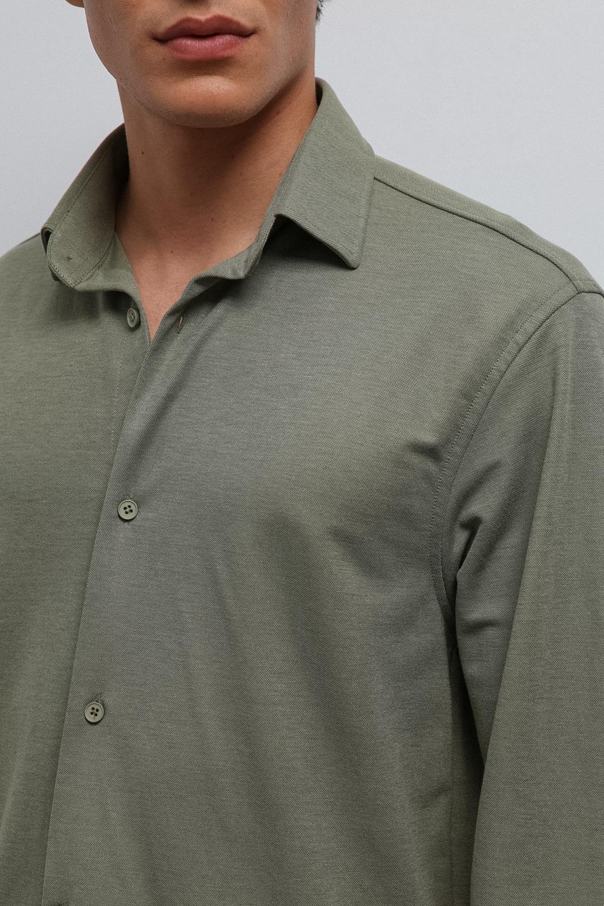 Antioch Haki Relax Fit Erkek Gömlek