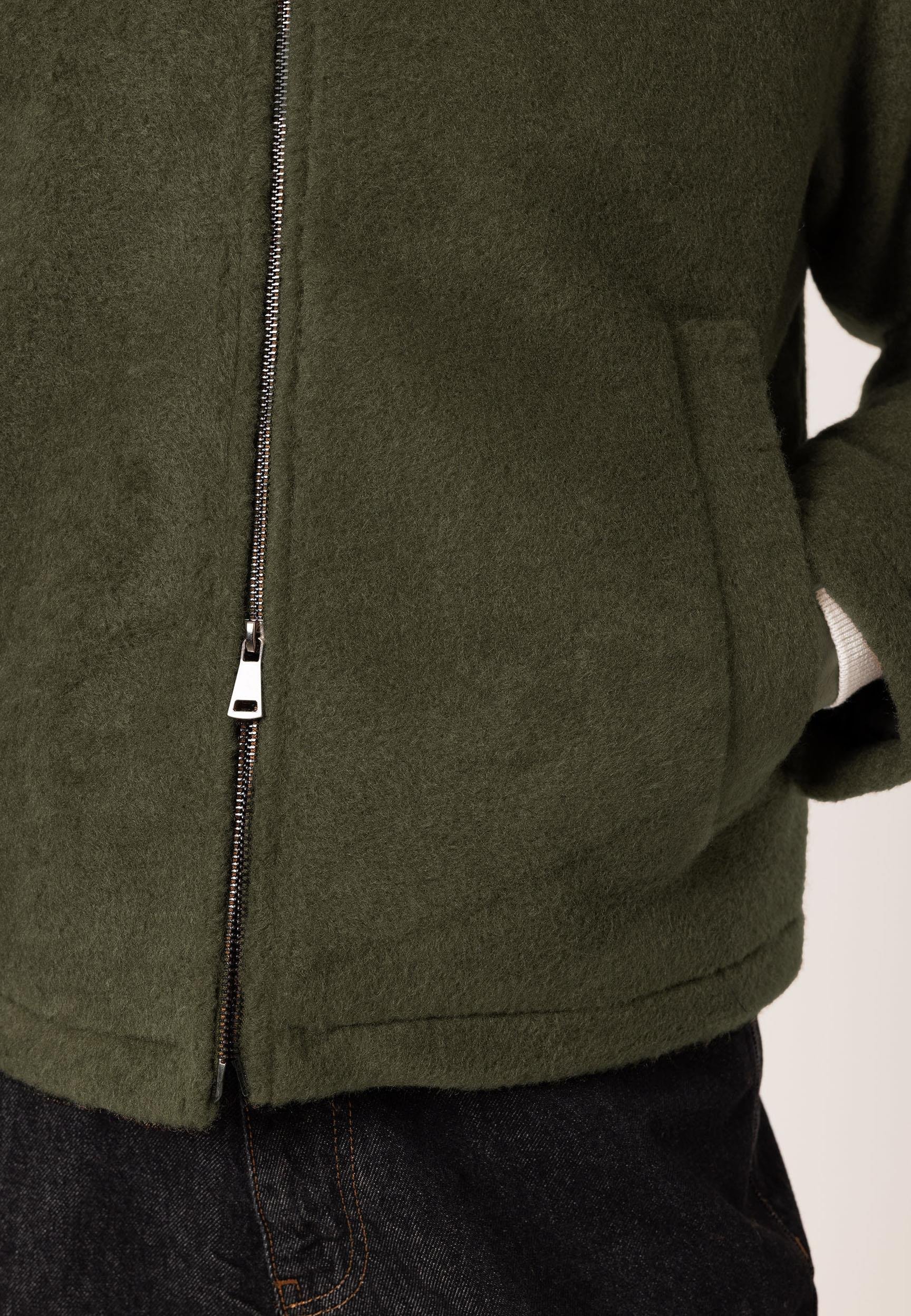 Antioch Haki Relaxed Yumuşak Dokulu Erkek Mont