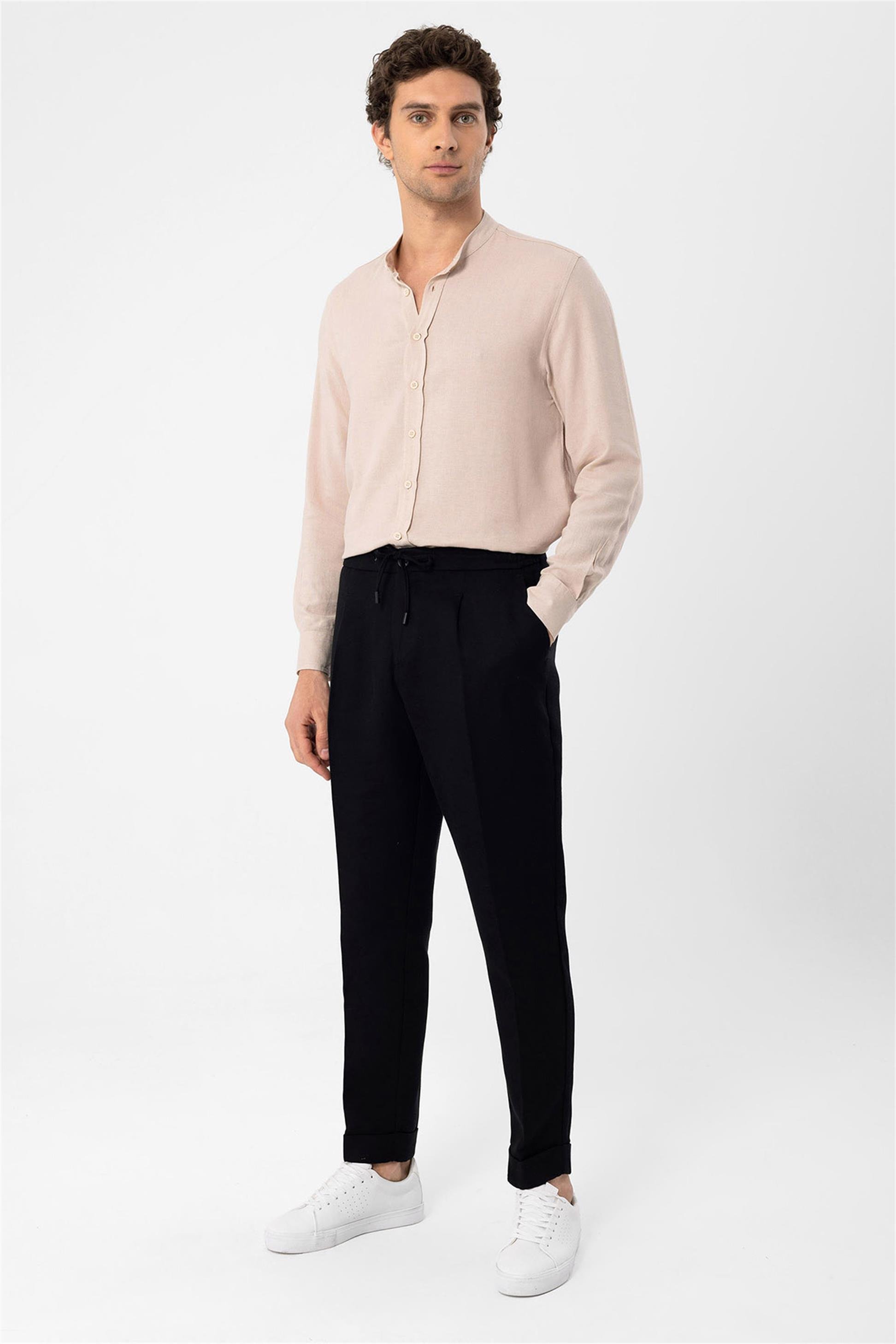 Antioch Men Bej Hakim Yaka Erkek Gömlek