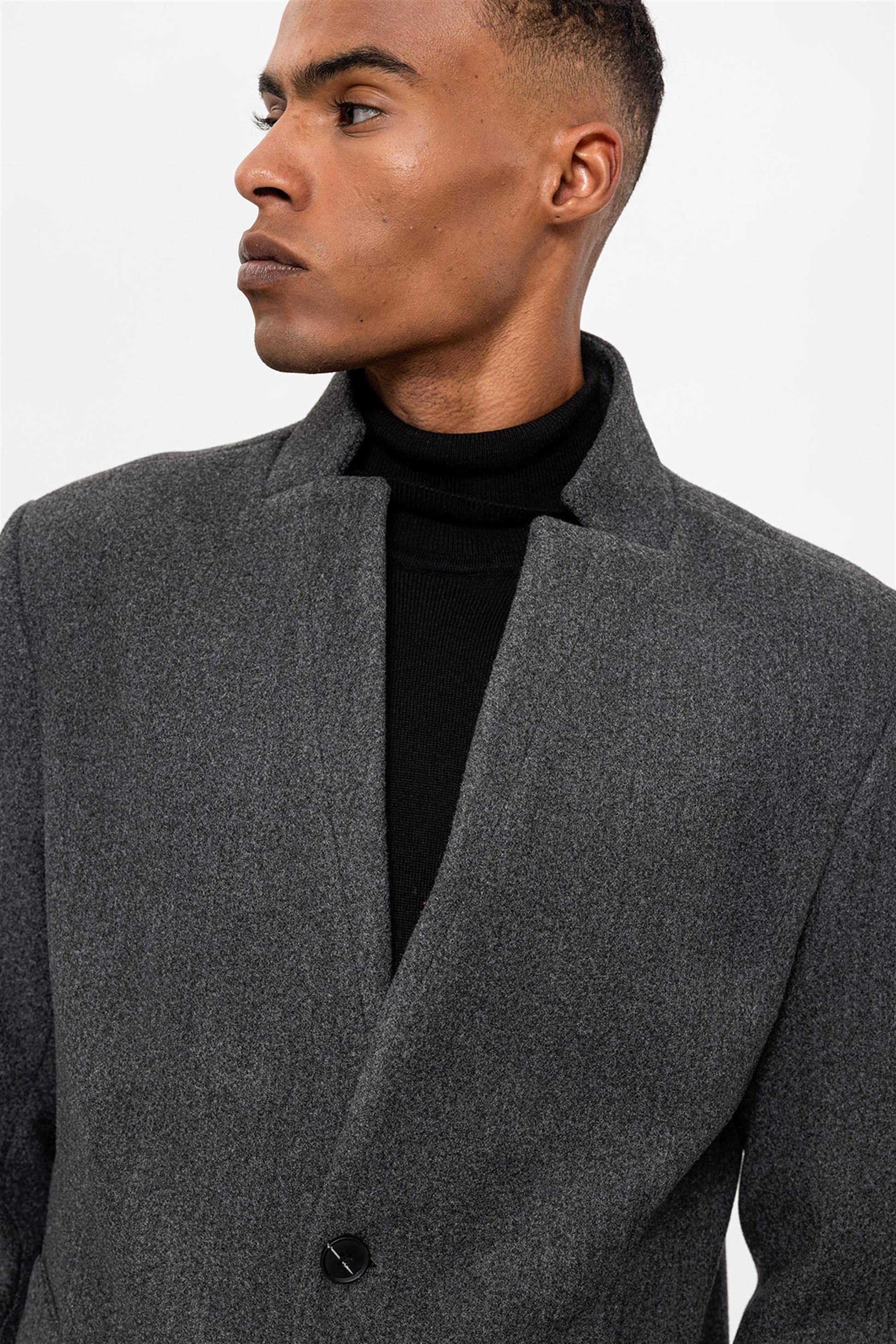 Antioch Antrasit Hakim Yaka Erkek Kaban