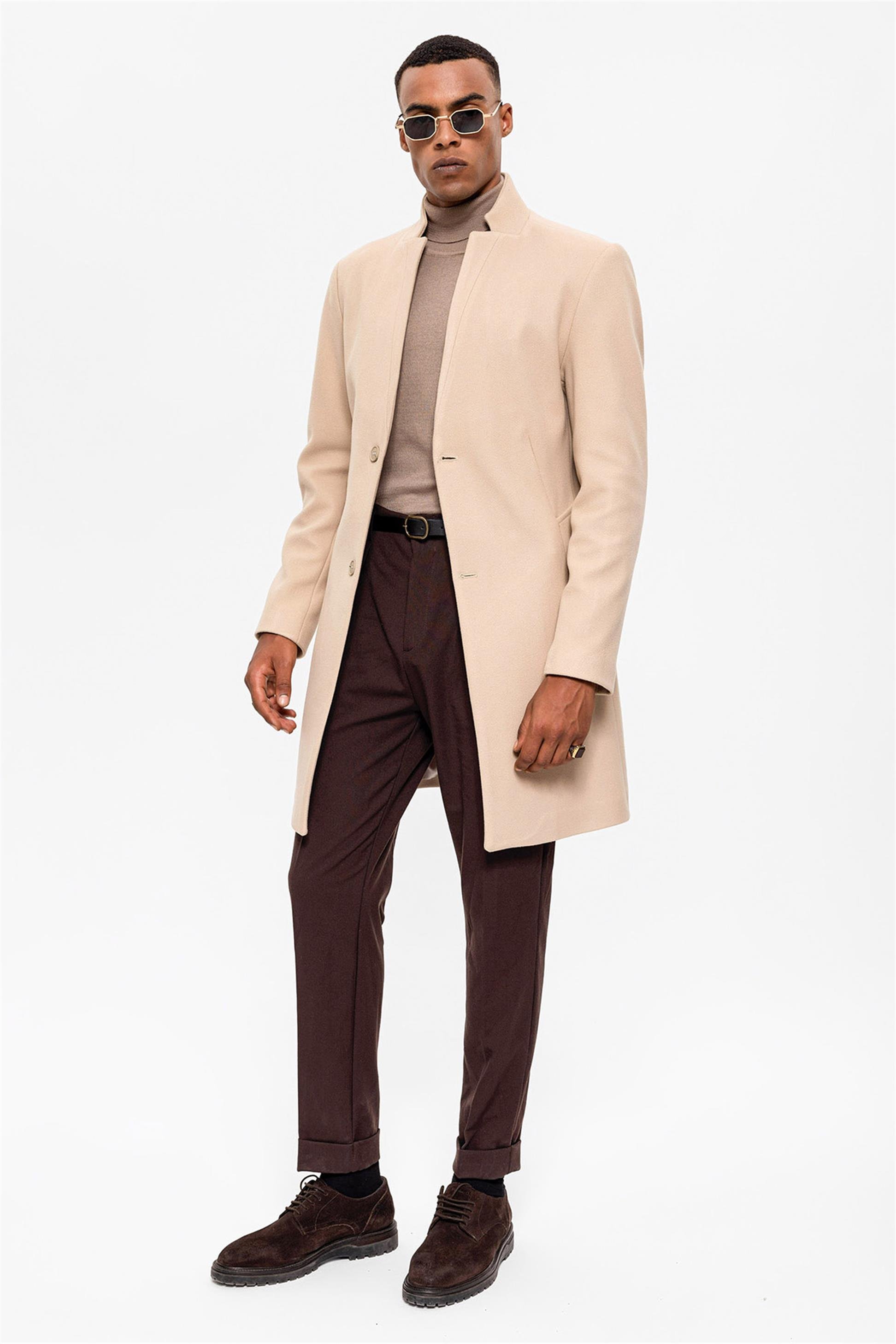 Antioch Bej Hakim Yaka Erkek Kaban