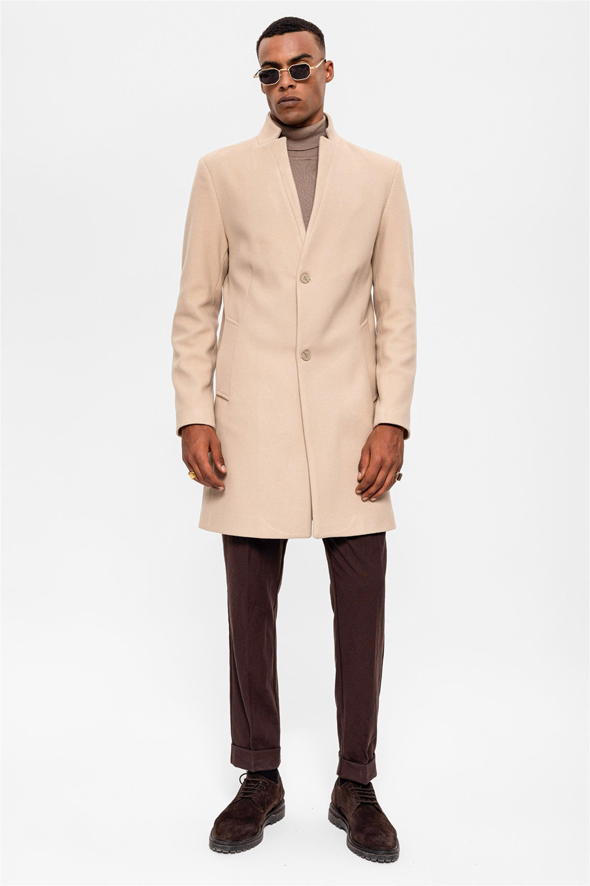 Antioch Bej Hakim Yaka Erkek Kaban