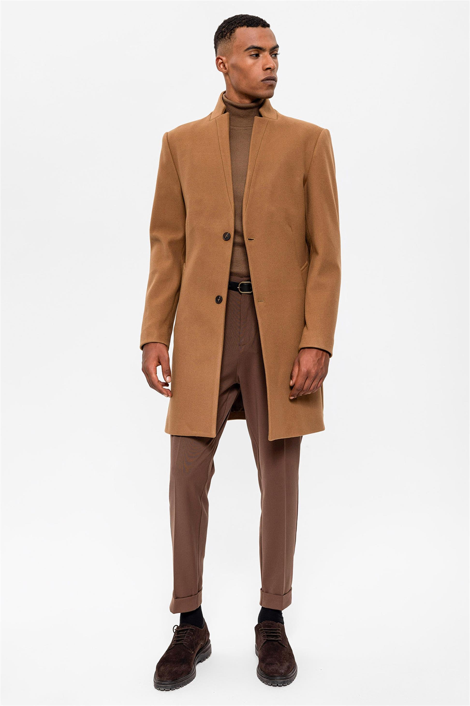 Antioch Camel Hakim Yaka Erkek Kaban