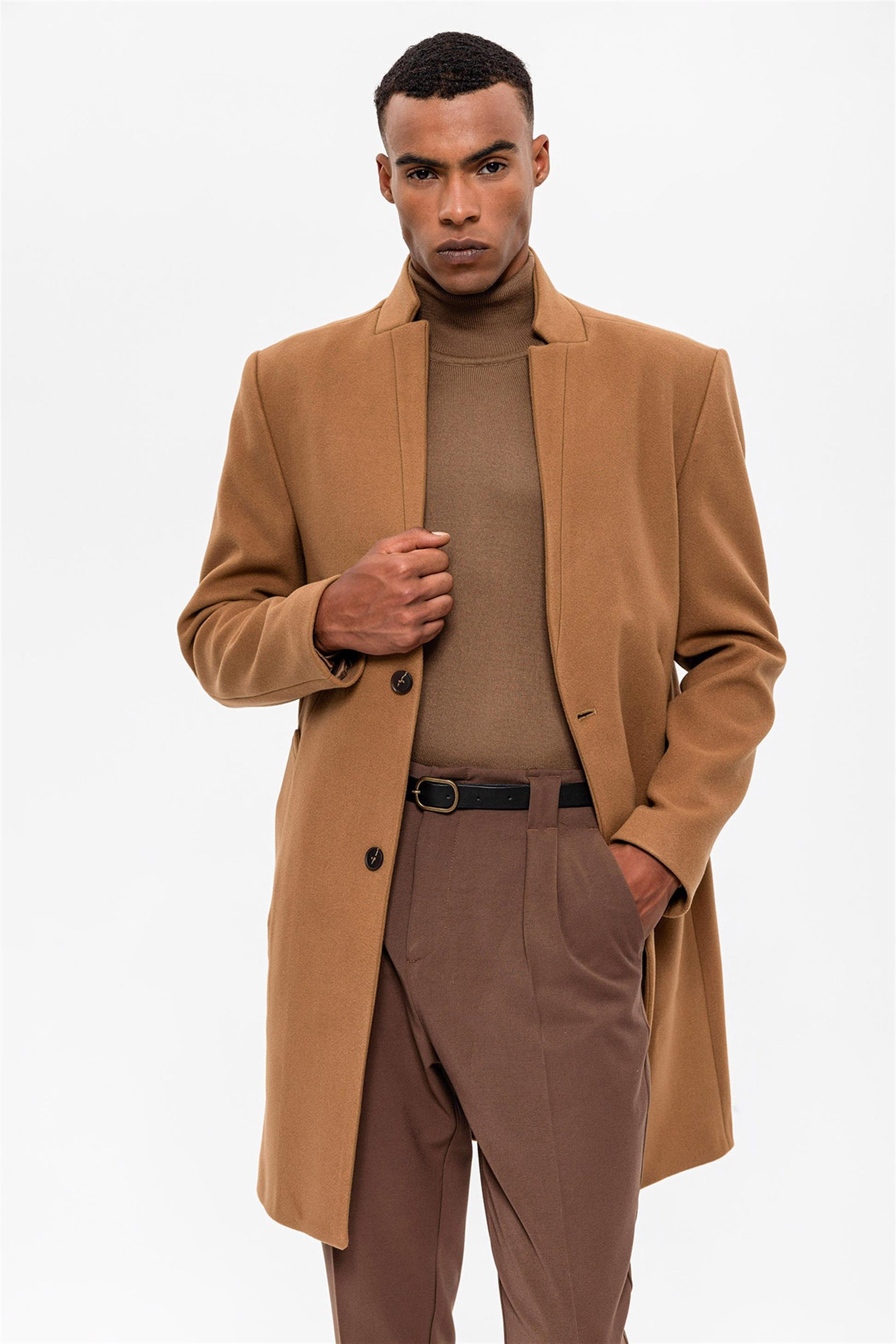 Antioch Camel Hakim Yaka Erkek Kaban