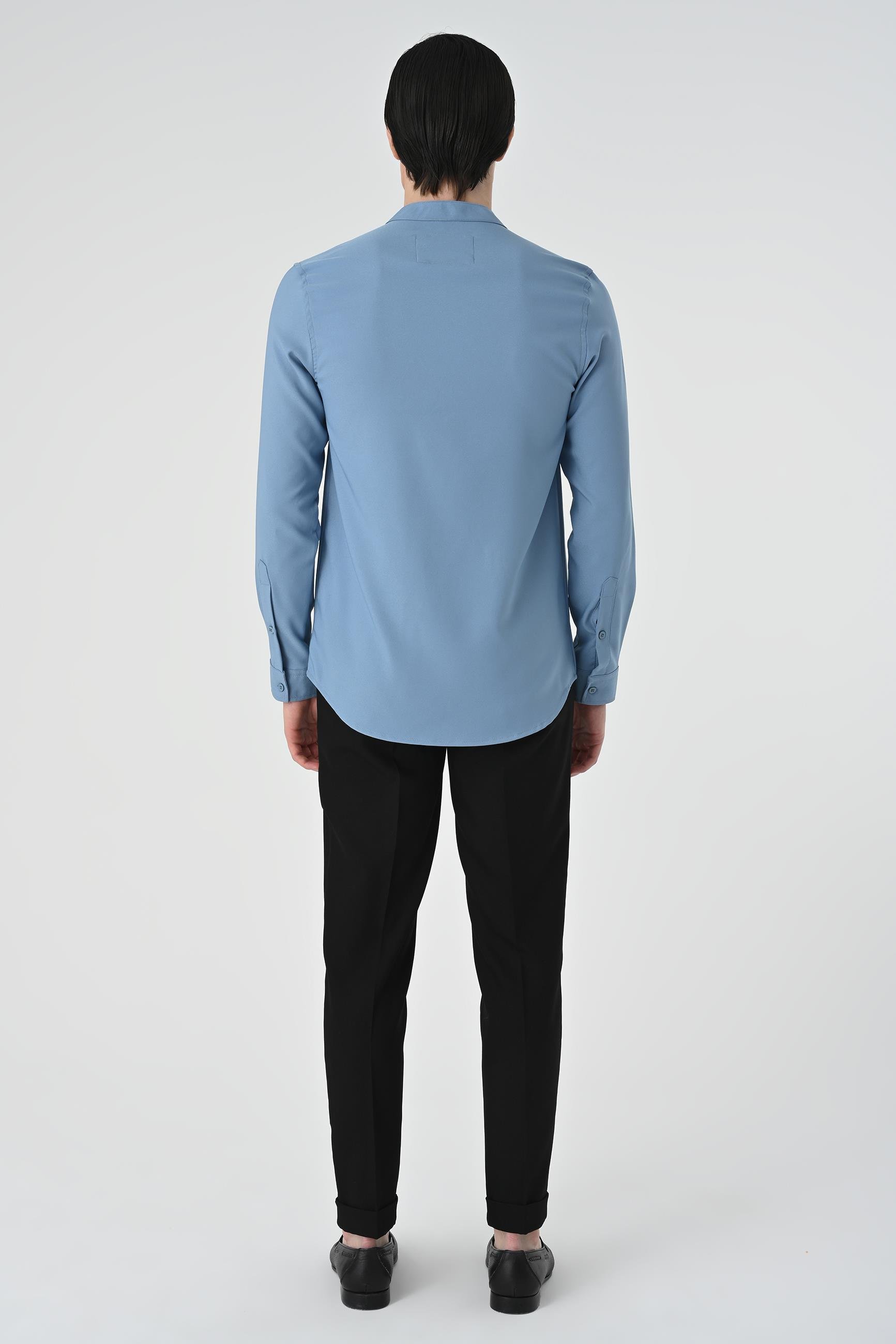 Antioch İndigo Regular Fit Hakim Yaka Erkek Gömlek