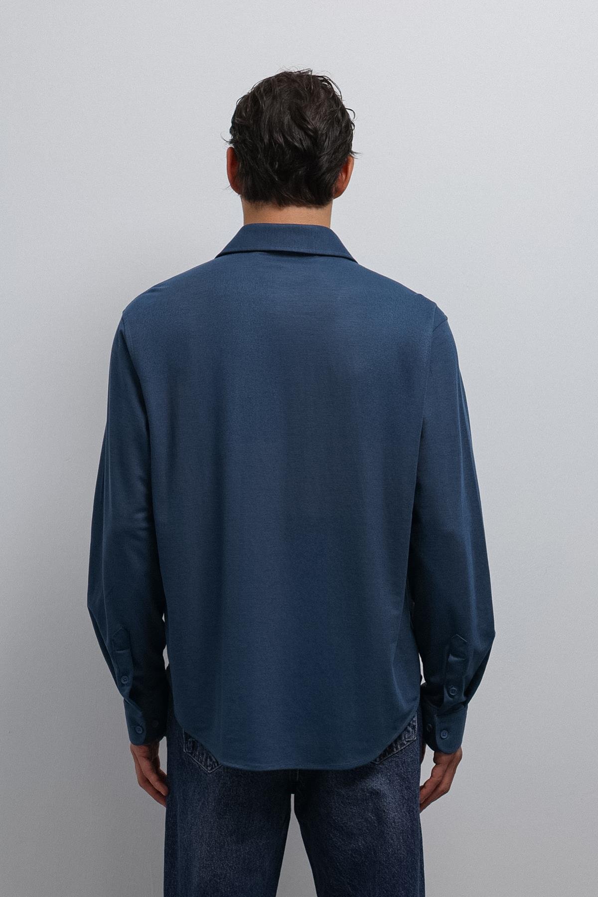 Antioch İndigo Relax Fit Erkek Gömlek