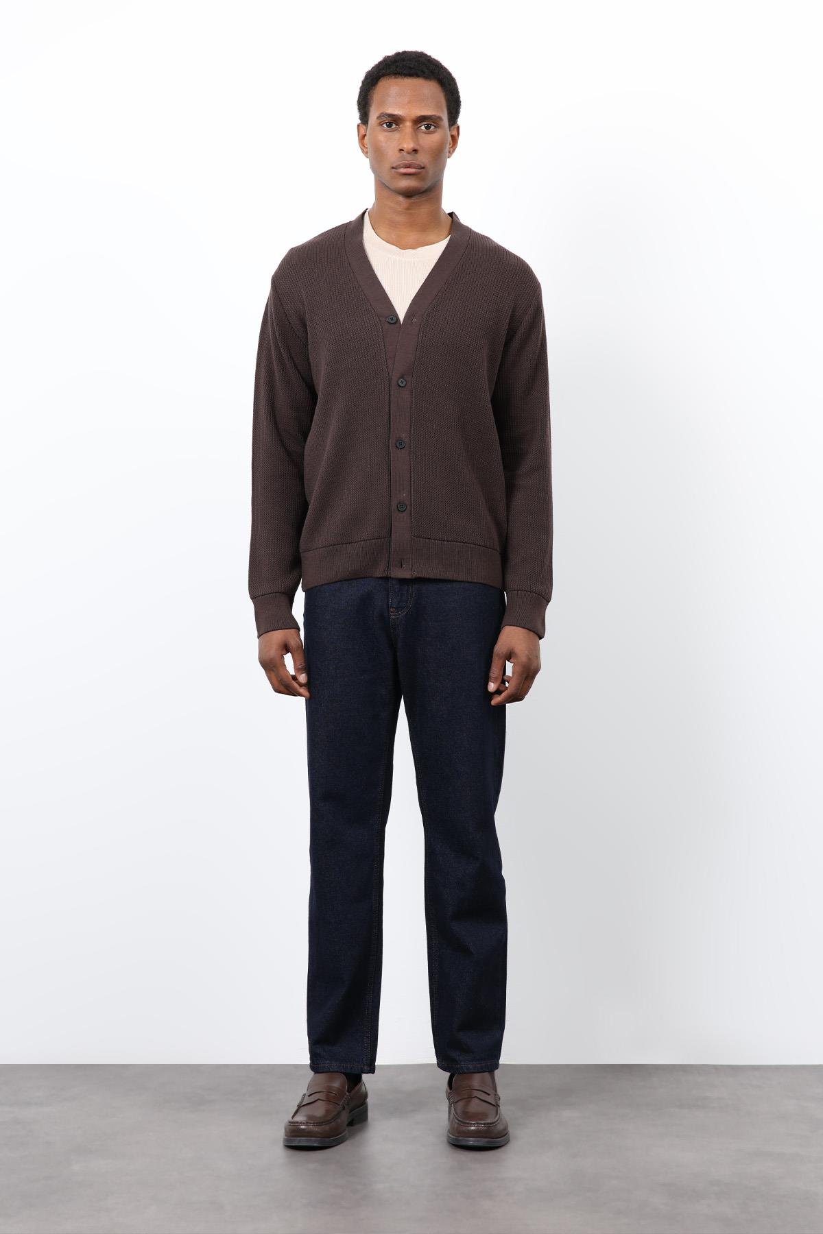 Antioch Kahve Basic Erkek Hırka