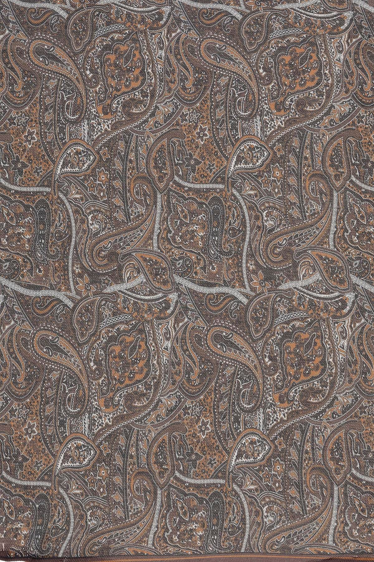 Antioch Kahve Etnik Desen Fular