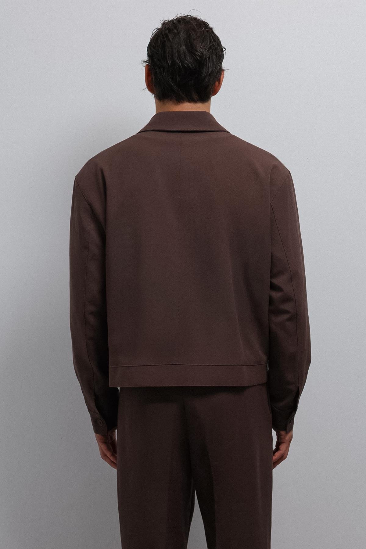 Antioch Kahve Fermuarlı Mevsimlik Erkek Mont