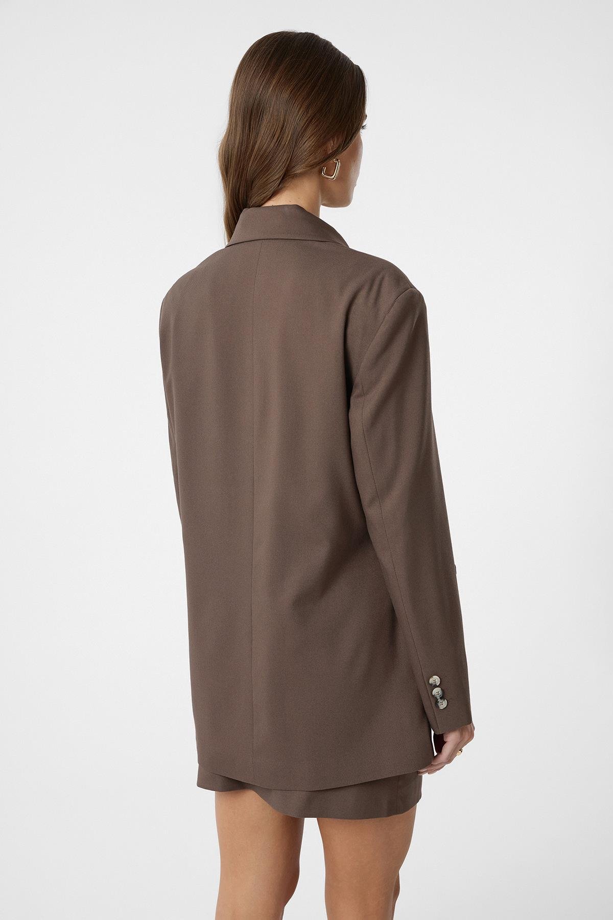 Antioch Kahve Kuşaklı Kadın Blazer