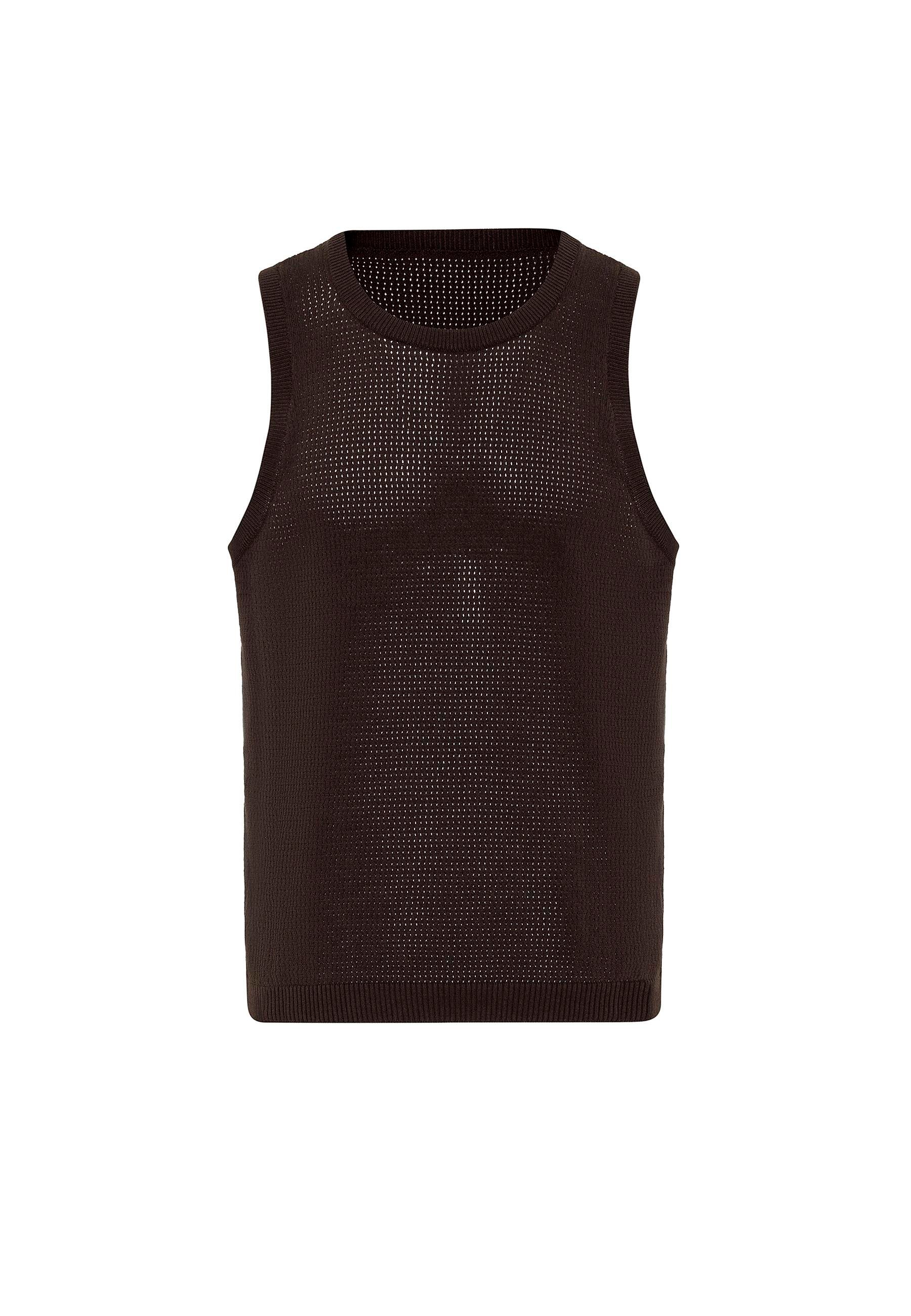 Antioch Kahve Örme Dokulu Erkek Atlet