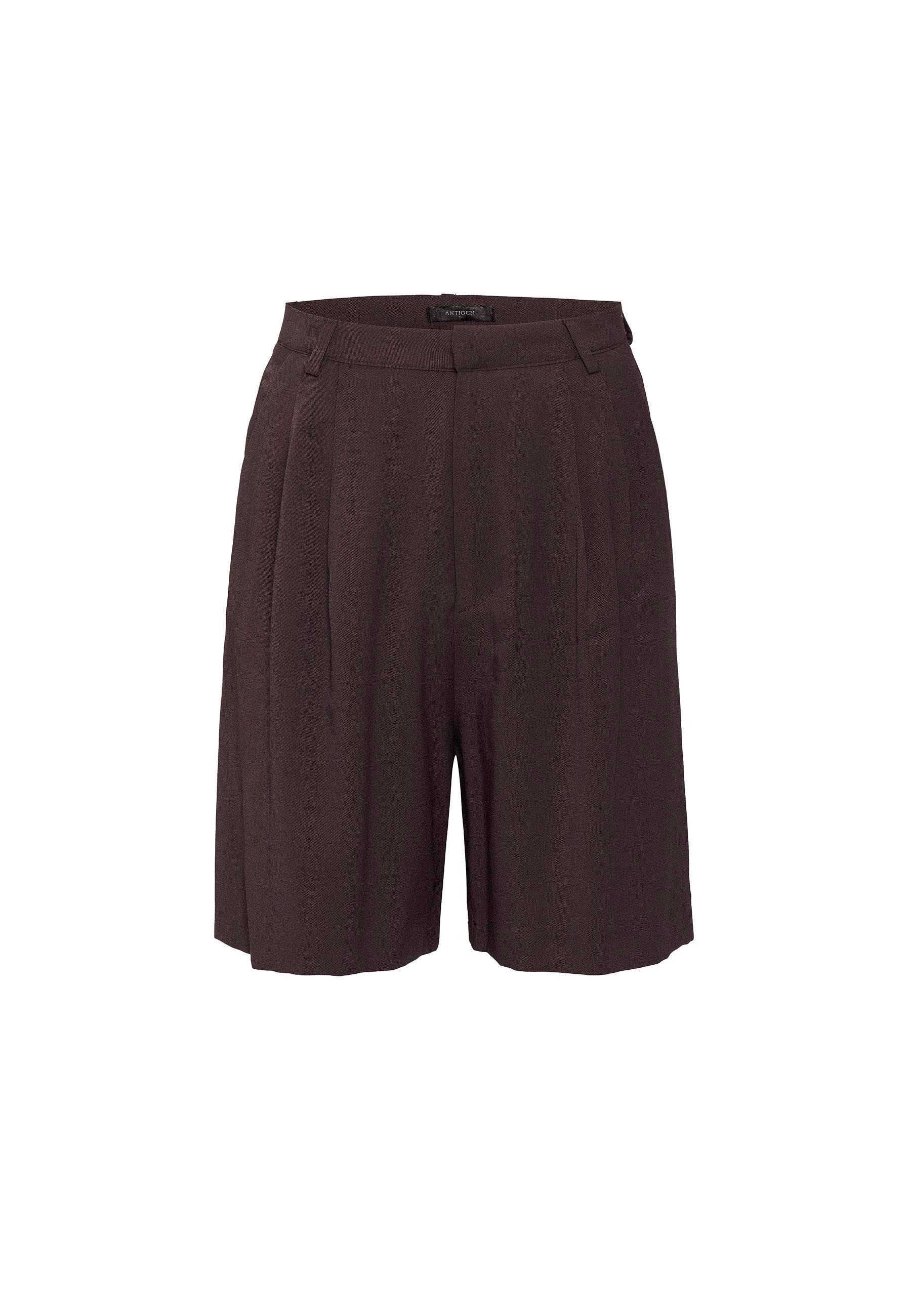 Antioch Kahve Pilili Kadın Bermuda Şort