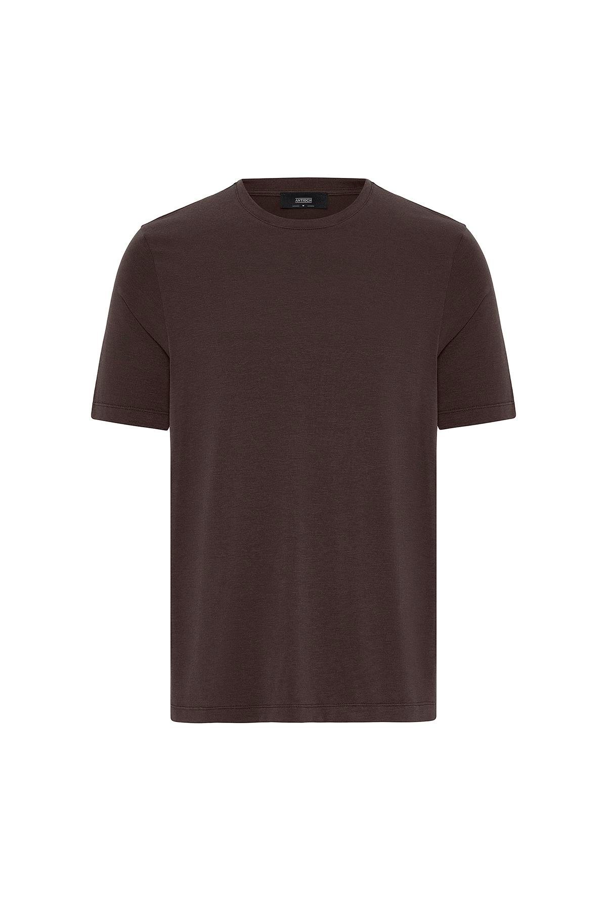 Antioch Kahve Regular Fit Basic Erkek T-Shirt