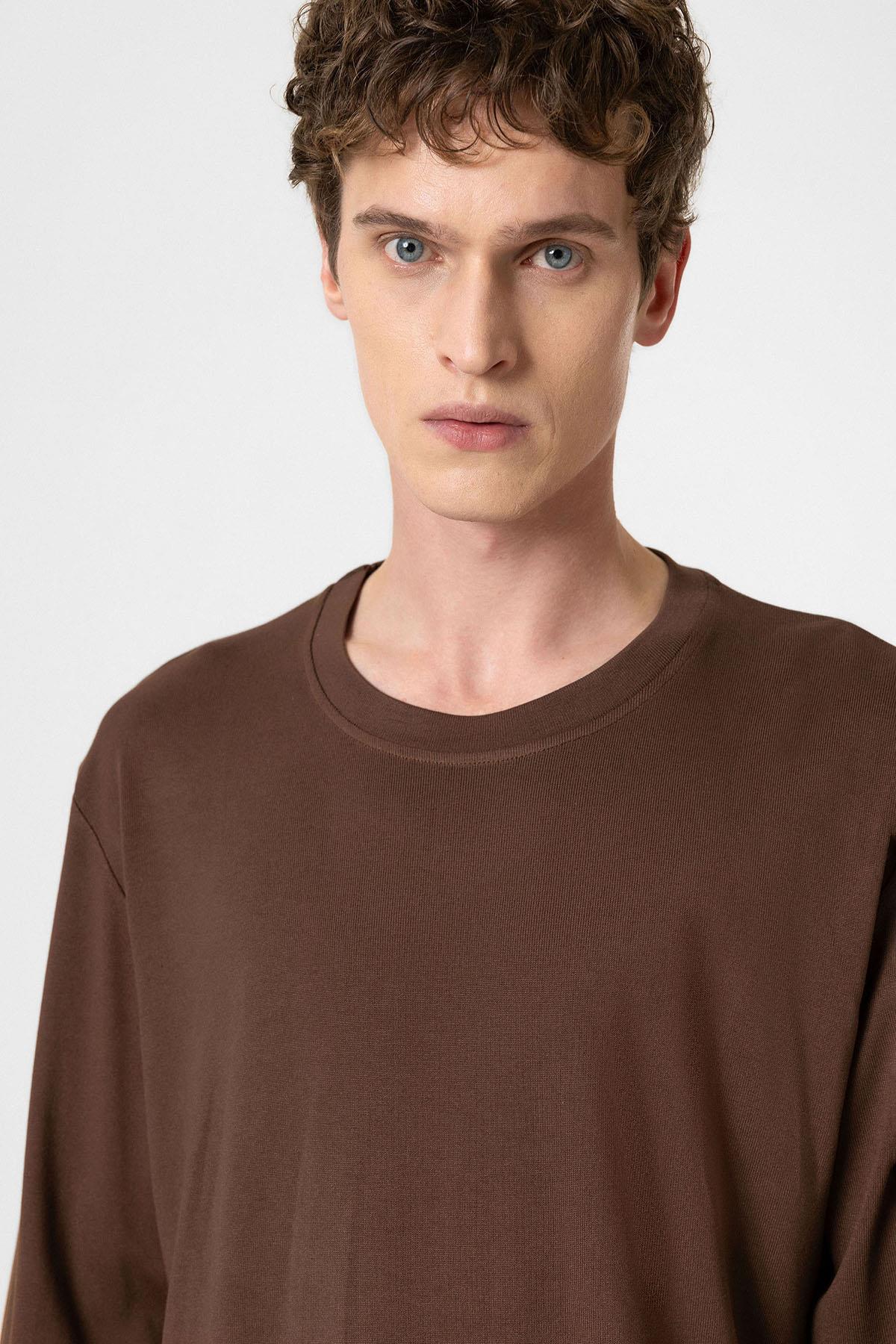 Antioch Kahve Relaxed Fit Basic Erkek T-Shirt