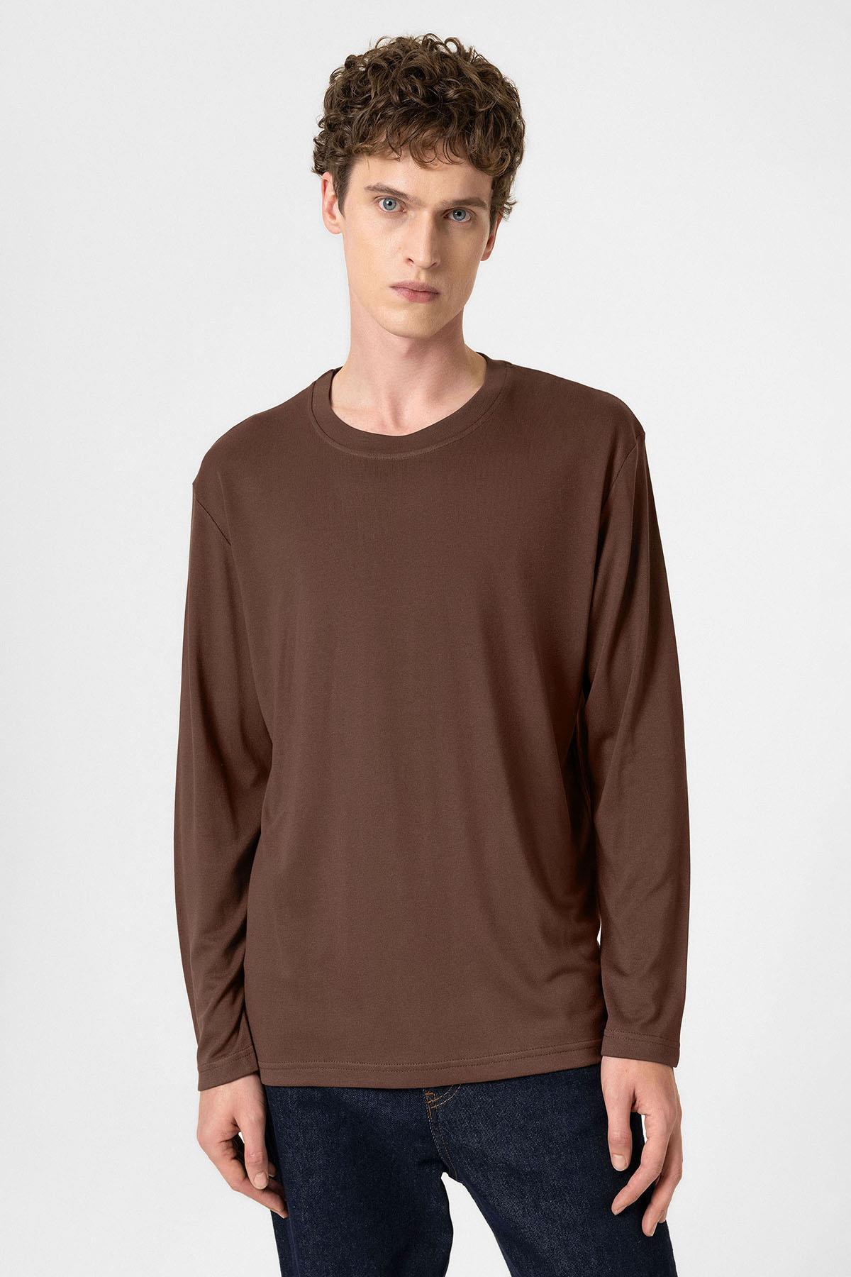 Antioch Kahve Relaxed Fit Basic Erkek T-Shirt