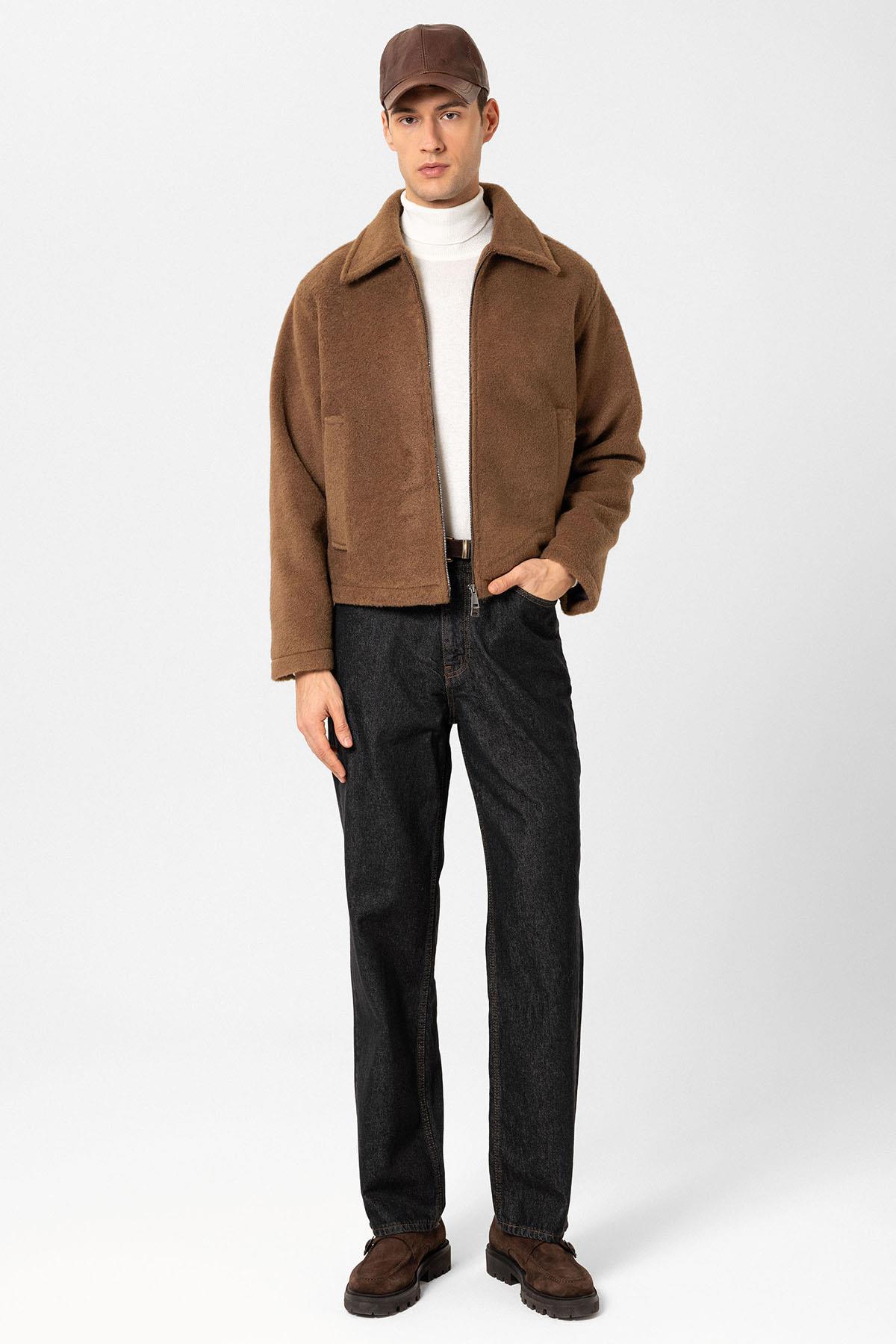 Antioch Kahve Relaxed Yumuşak Dokulu Erkek Mont