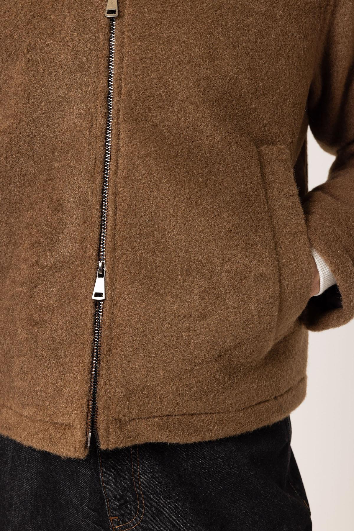 Antioch Kahve Relaxed Yumuşak Dokulu Erkek Mont