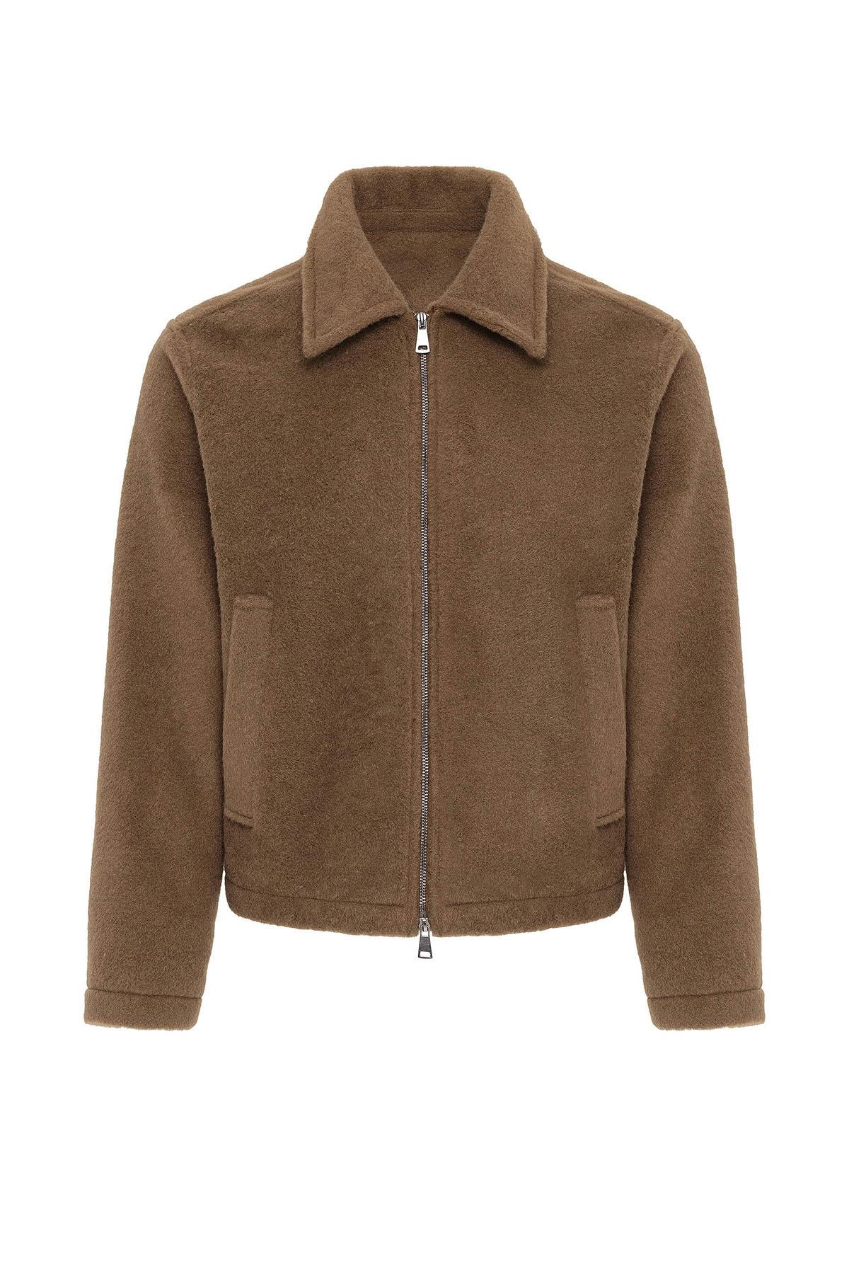 Antioch Kahve Relaxed Yumuşak Dokulu Erkek Mont