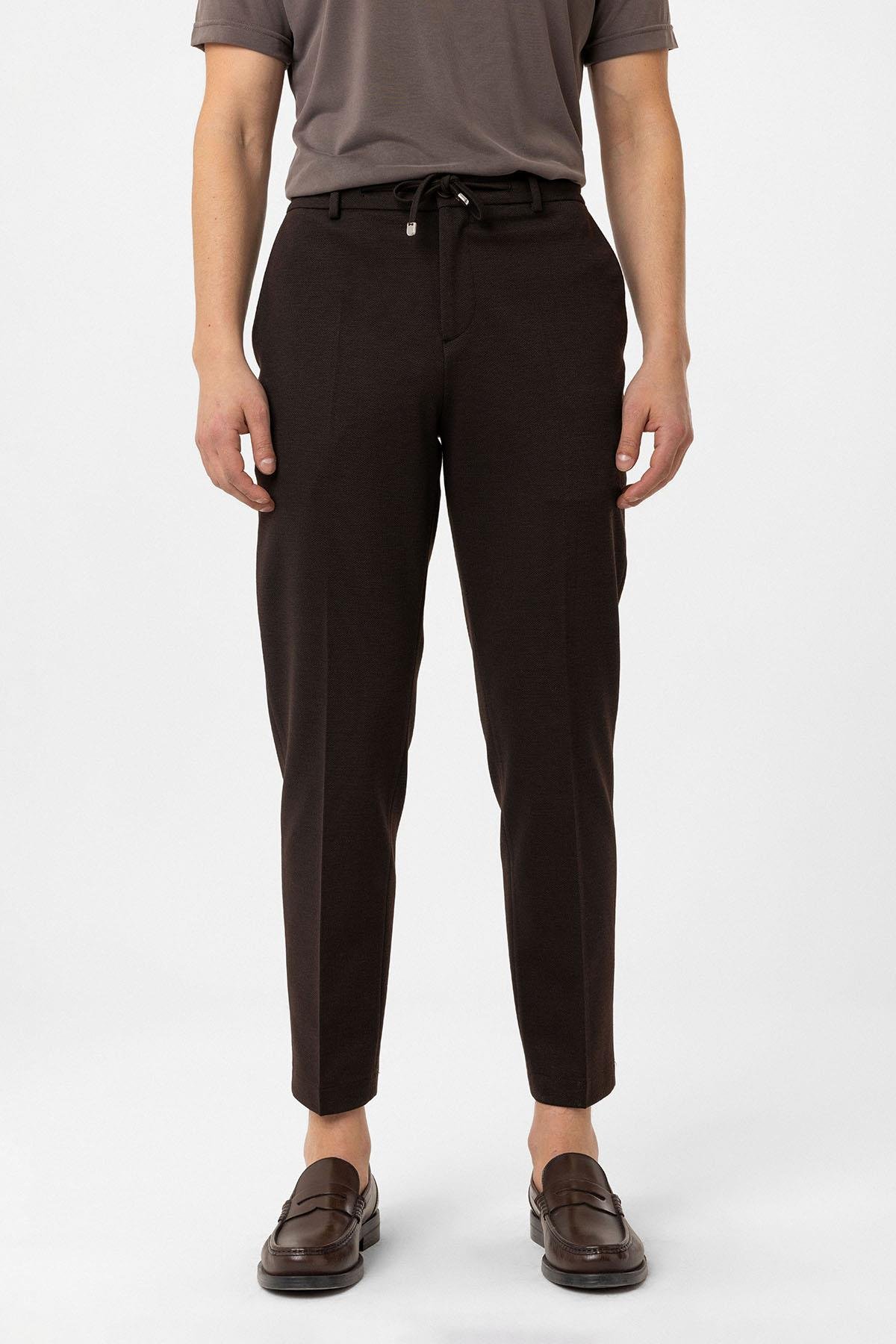 Antioch Kahve Slim Fit Comfort Erkek Takım